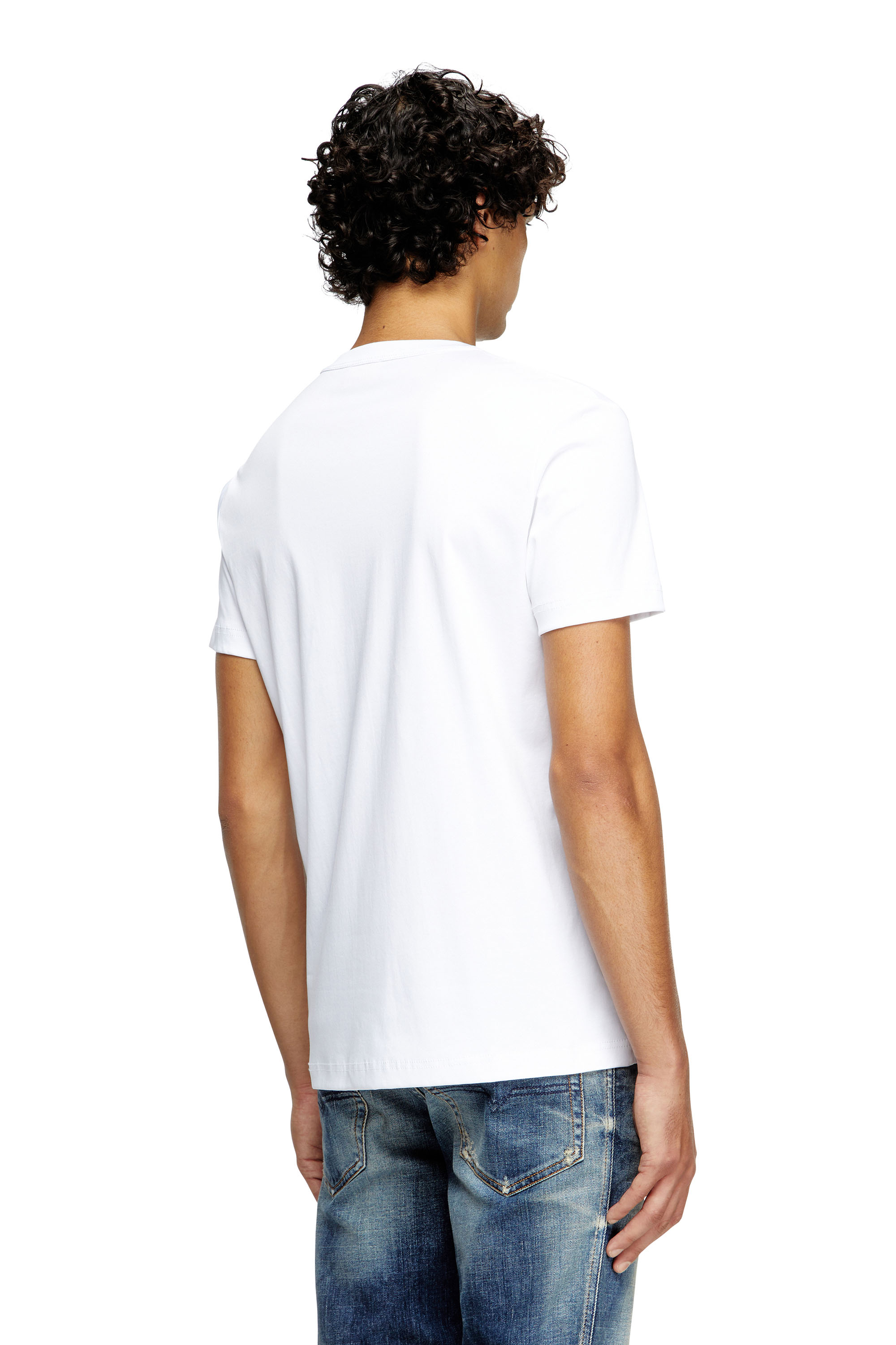 Diesel - T-MIEGOR-K77, Male's T-shirt in mercerised cotton in White - 4