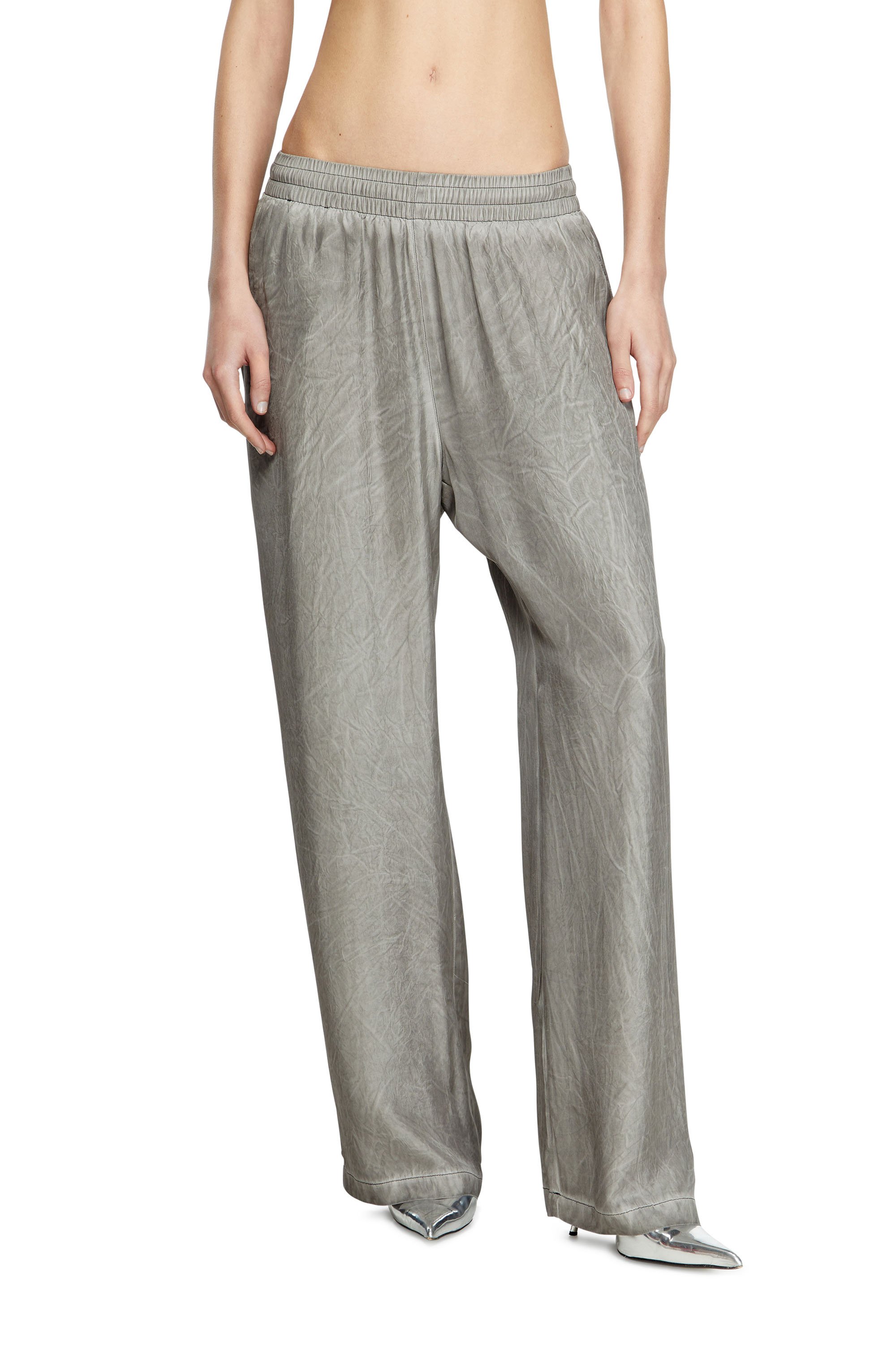 Diesel - P-LEON, Unisex's Fluid crinkled track pants in null - 1