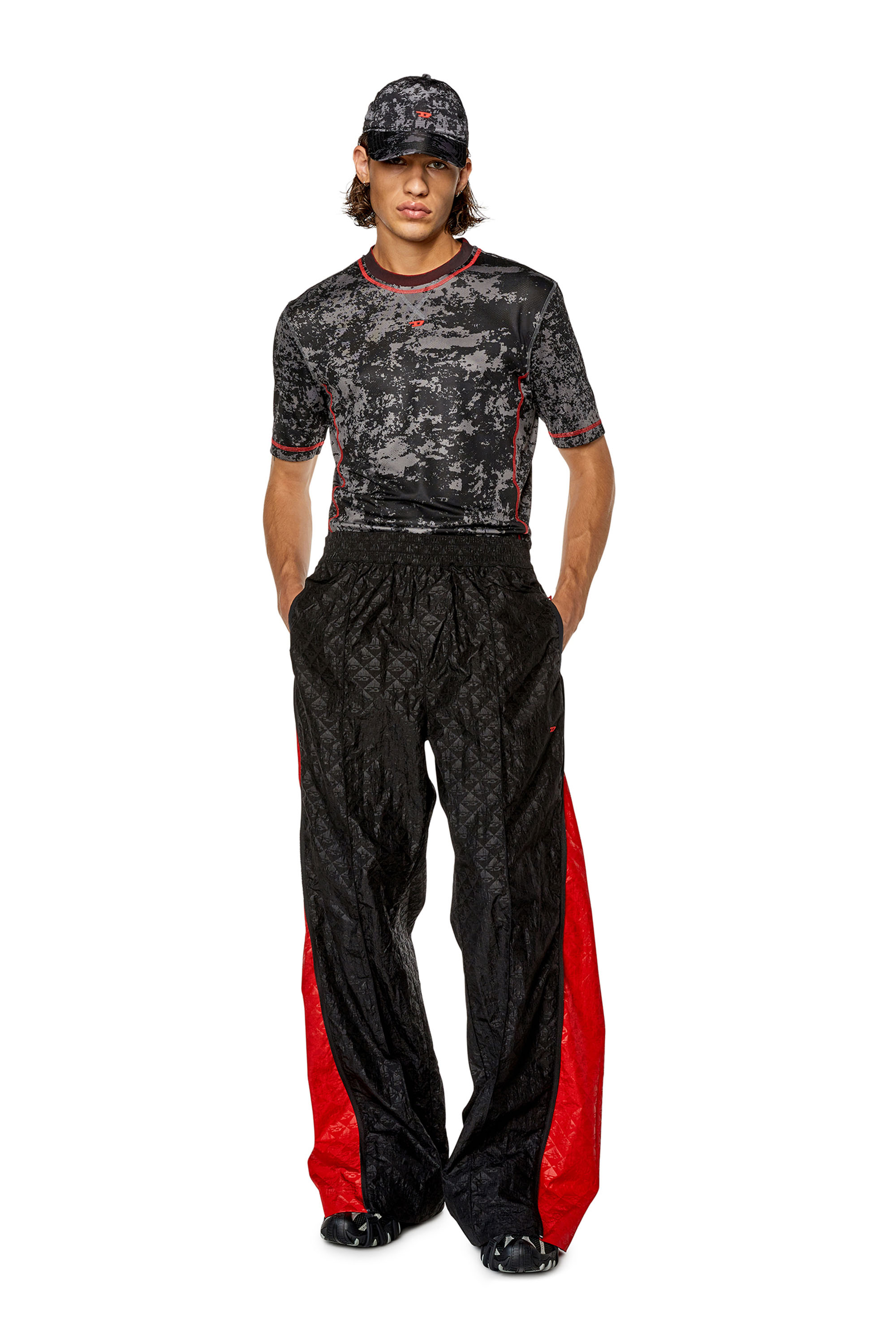 Diesel - AMWB-LAIRD-HT12, Male Expandable monogram track pants in Multicolor - Image 4