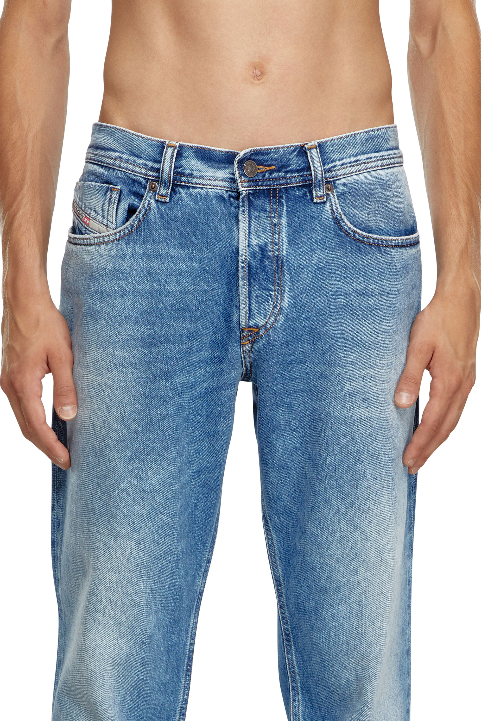 Diesel - Male Tapered Jeans 2023 D-Finitive 09H95, Medium Blue - Image 5