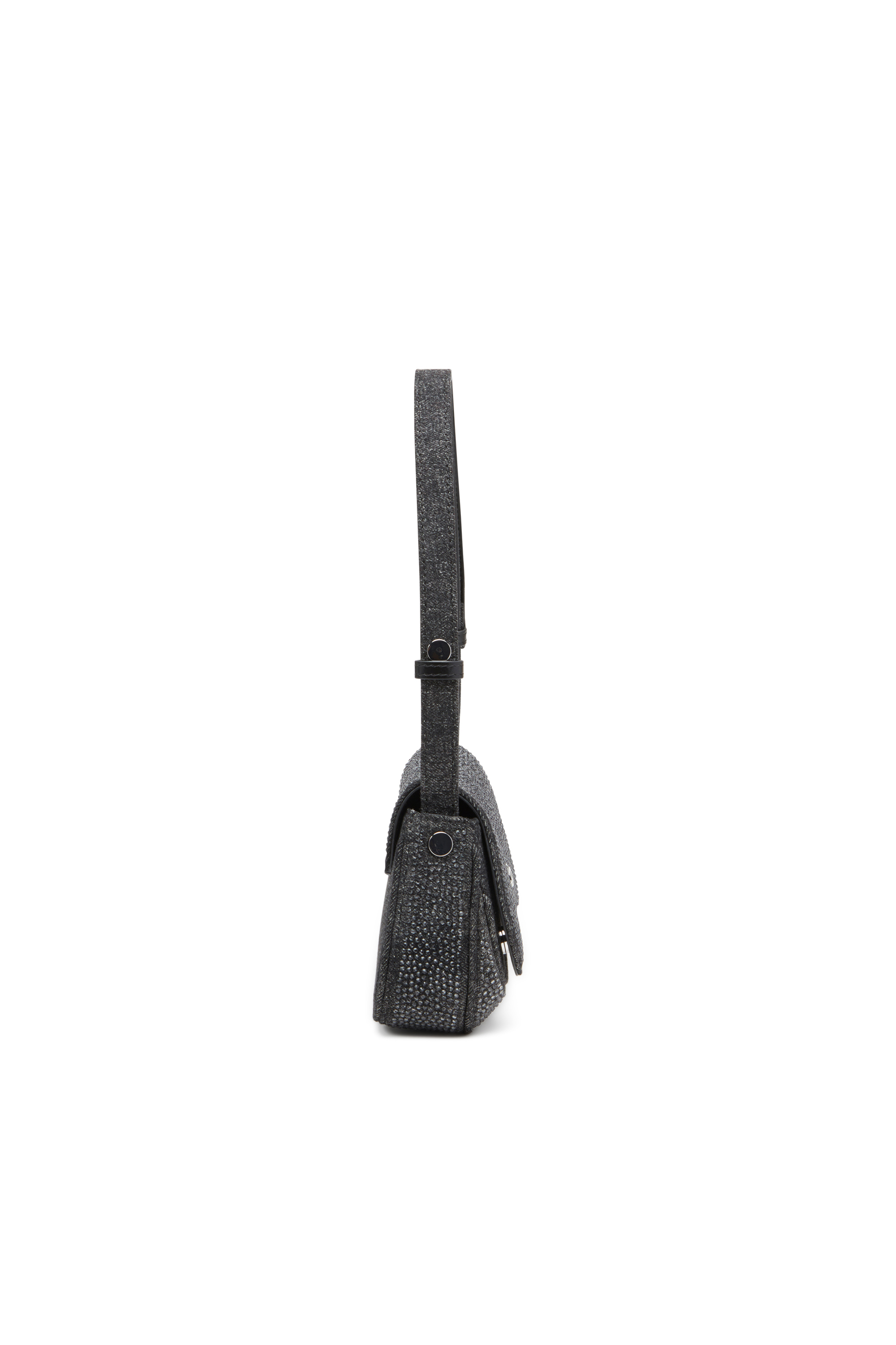 Diesel - PLAY CLUTCH, Female's Play-Clutch in crystal denim in Black - 4