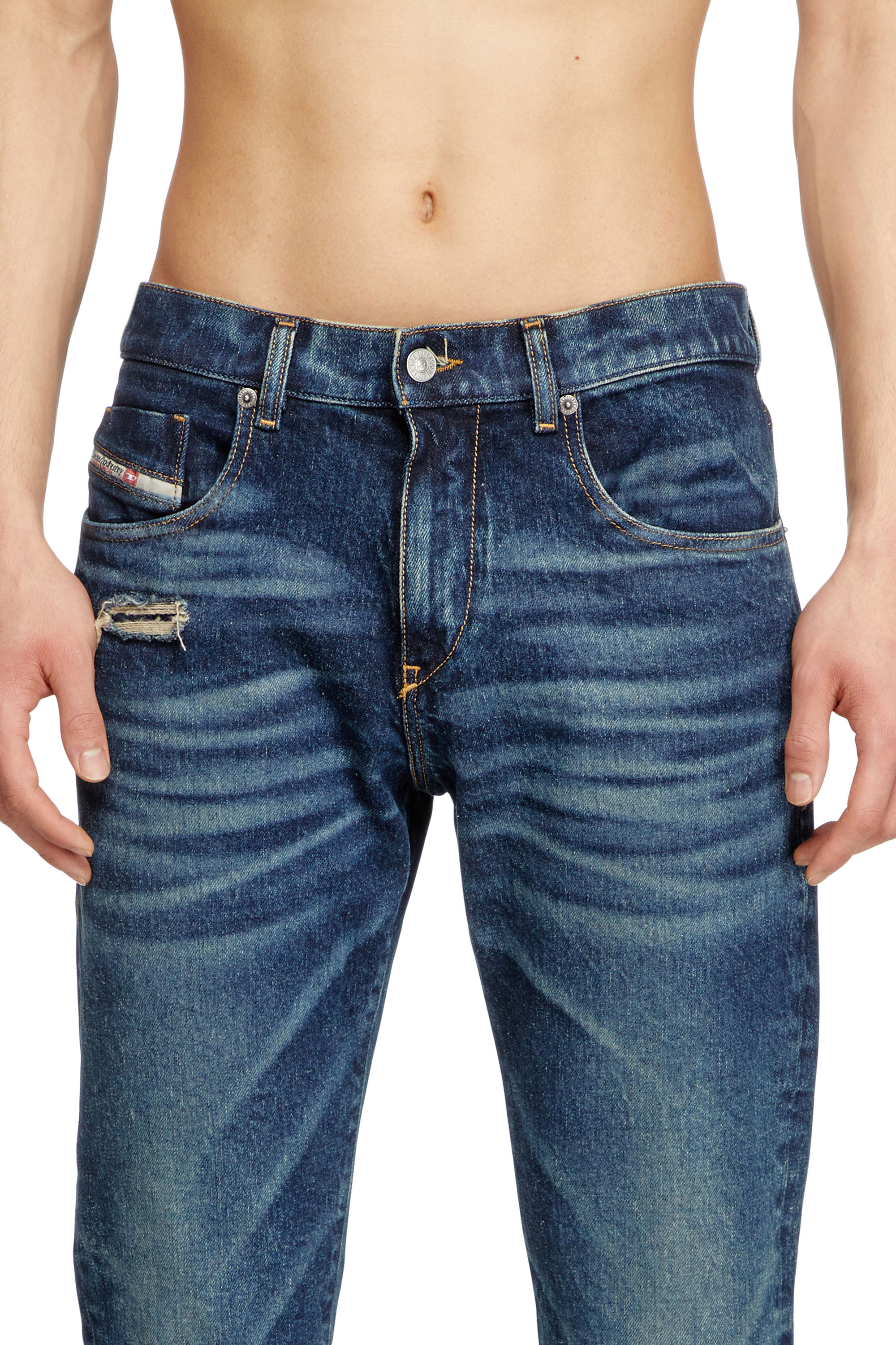 Diesel - Male's Slim Jeans 2019 D-Strukt 007Y3, Dark Blue - 5