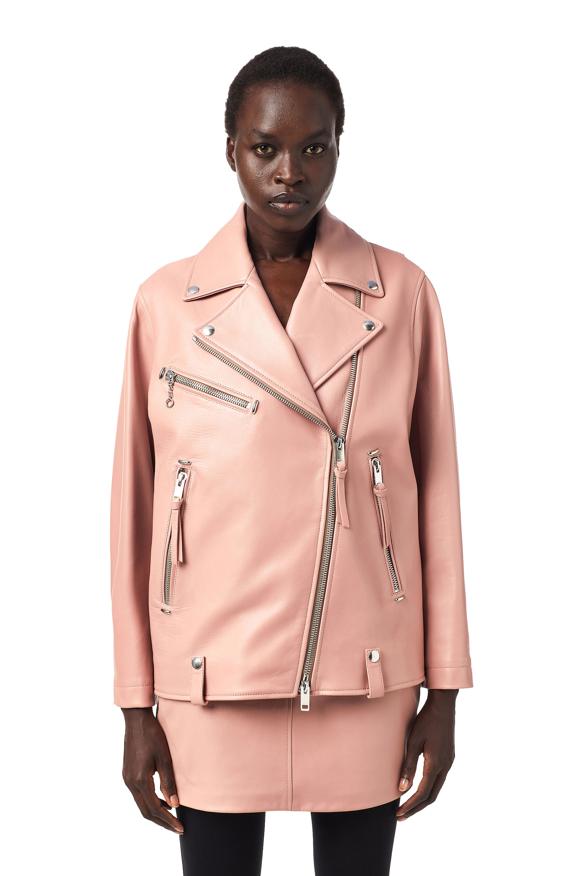 Acne studios myrtle leather on sale jacket