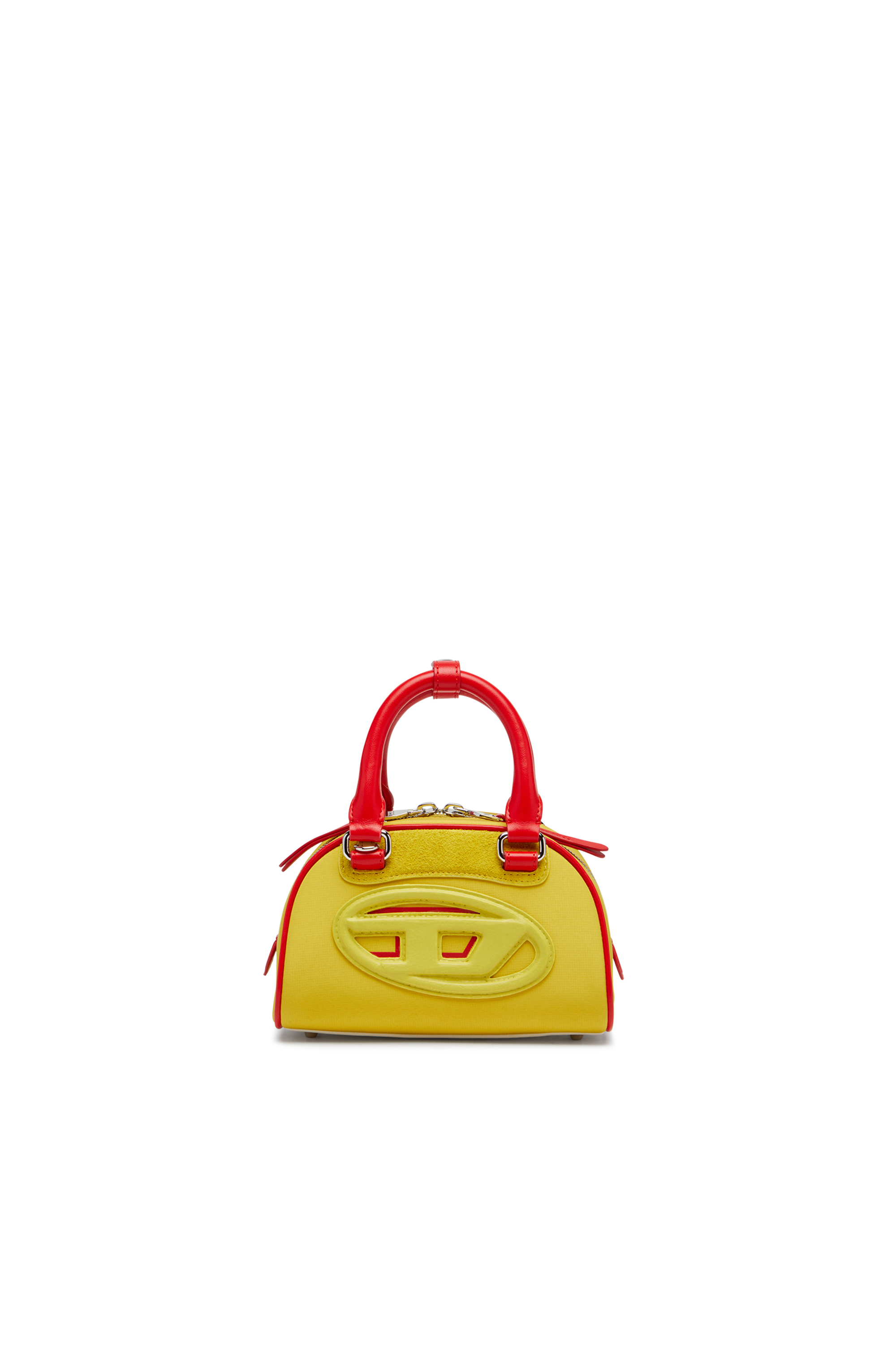 Diesel - 1DR DOME CROSSBODY, Female's Colour-block mini bowling bag in Yellow - 1