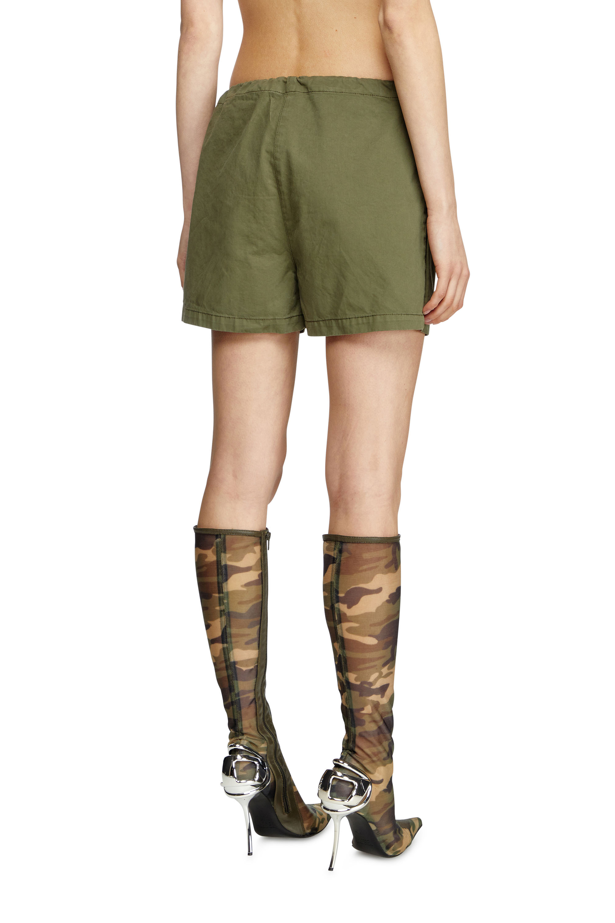 Diesel - S-ENESIS, Short utility Femme in Vert - 2