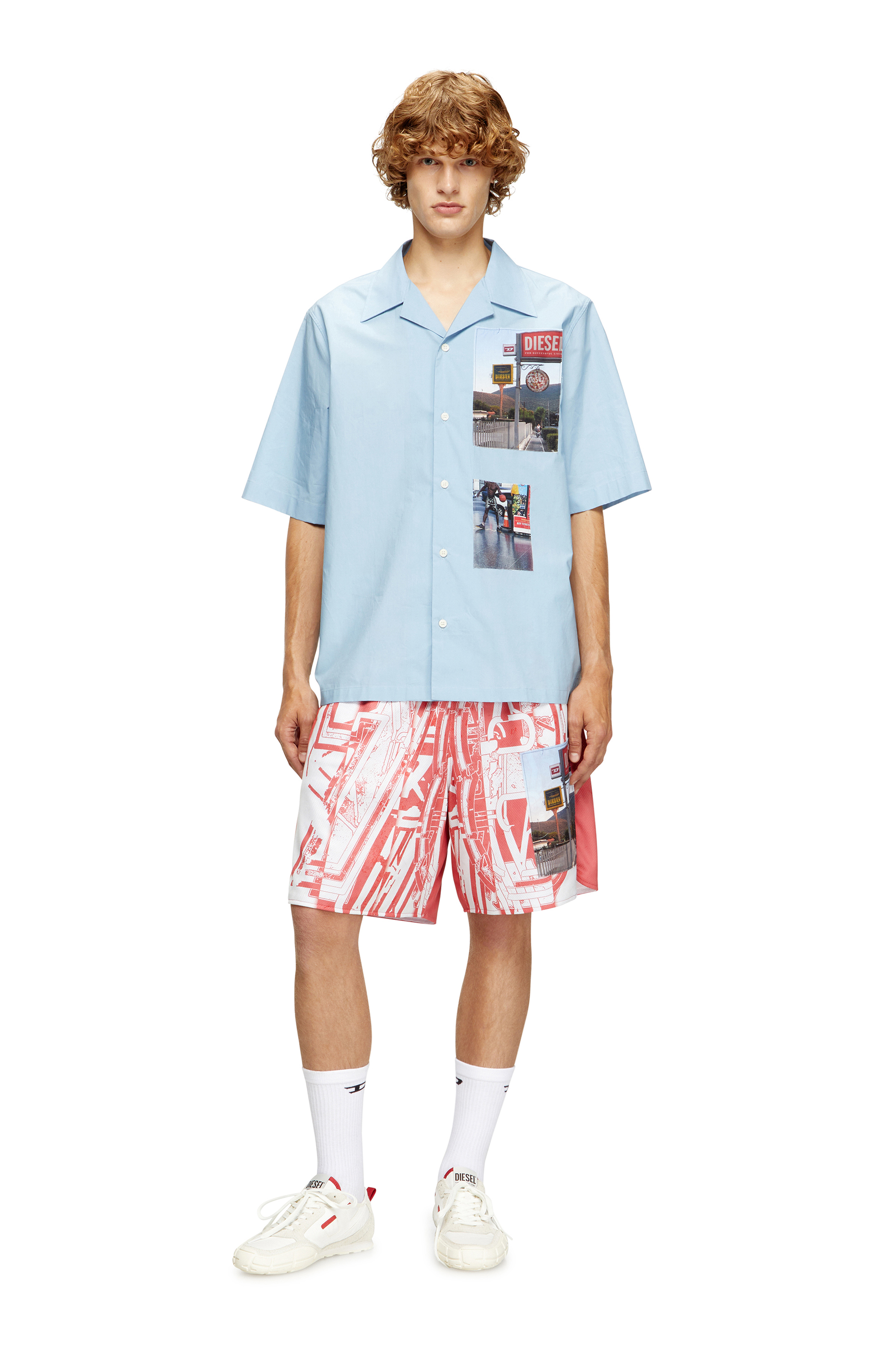 Diesel - S-PAGODHA LOW, S-Pagodha-Sneakers en cuir, suède et tissu indéchirable Homme in Polychrome - 2