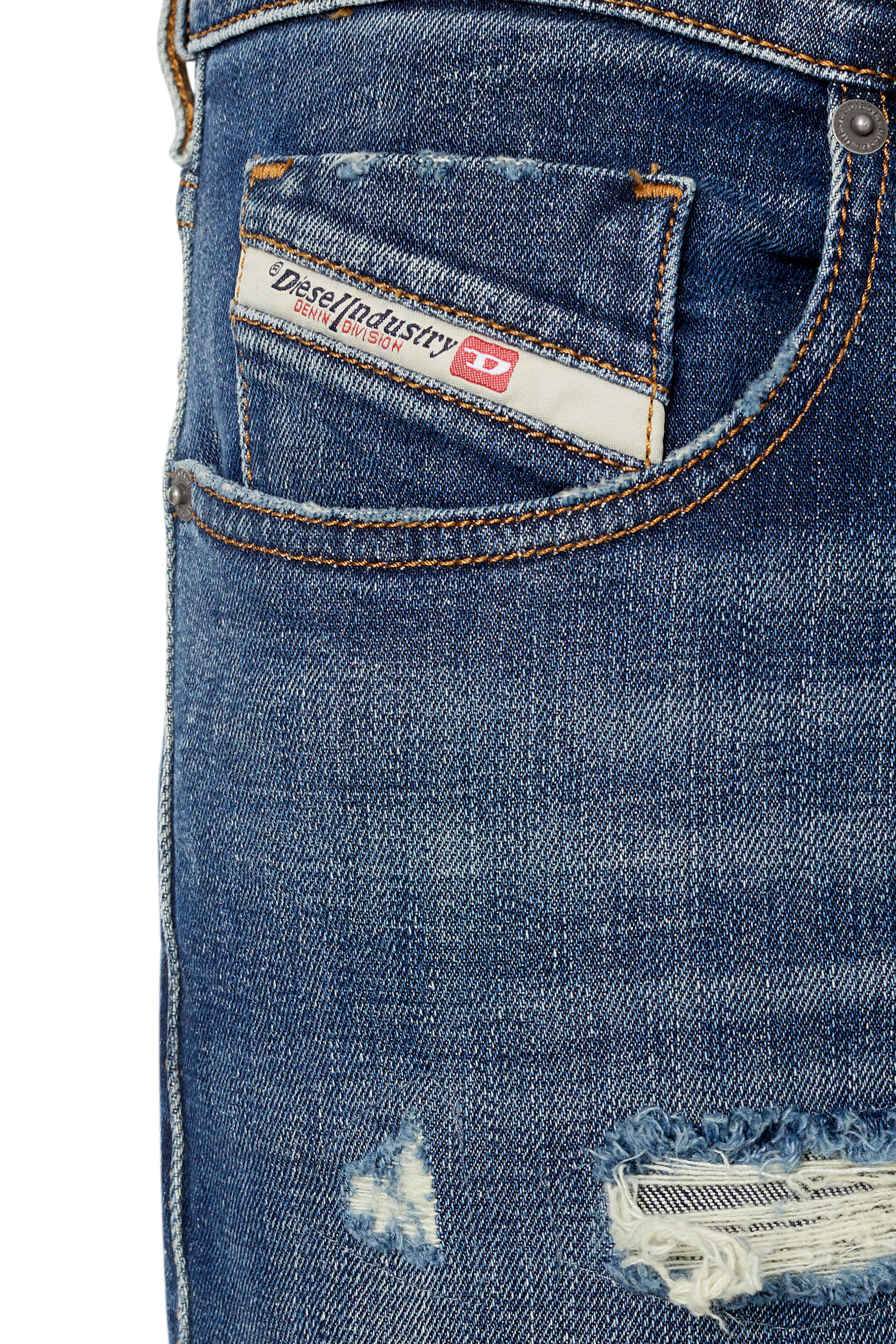Diesel - 2019 D-Strukt 09F05 Slim Jeans, Bleu Foncé - Image 3