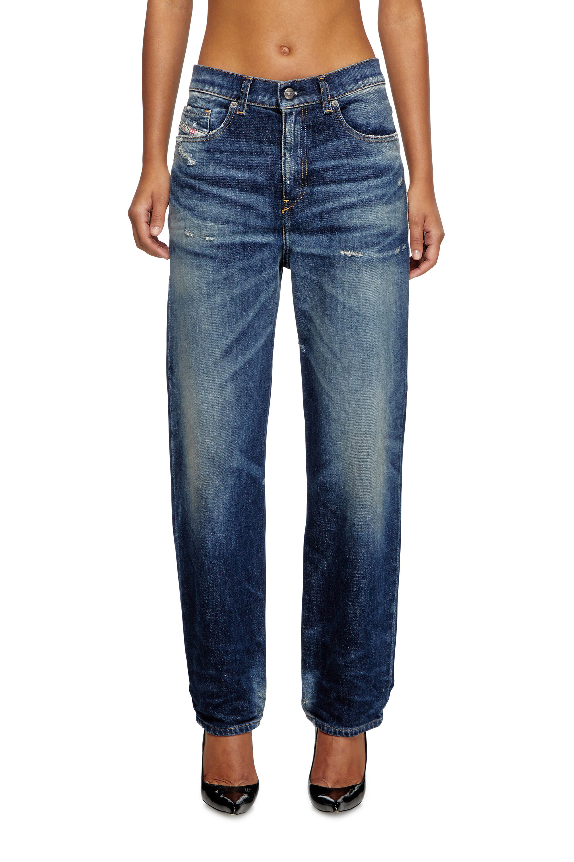 Diesel - Regular Jeans 2016 D-Air 09J56 Femme, Bleu Foncé - Image 2