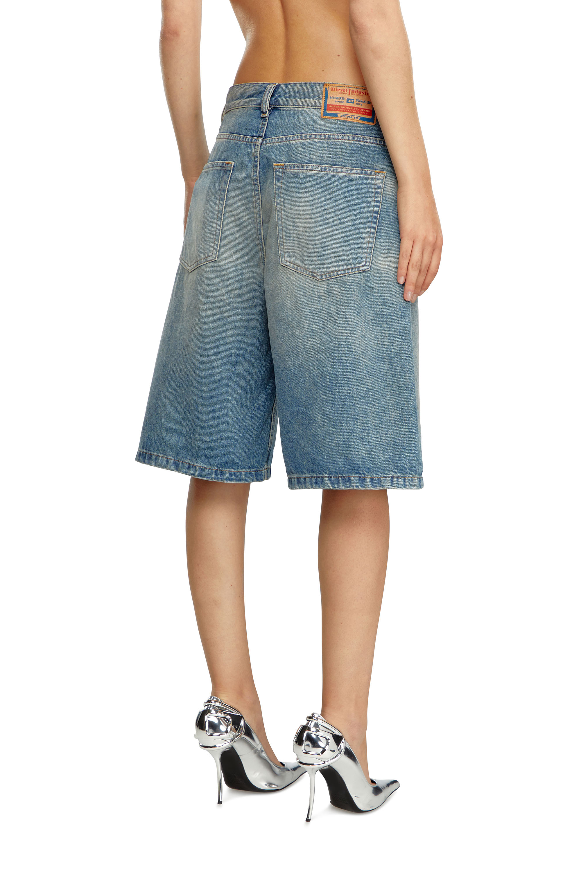 Diesel - DE-SIRE-SHORT, Female Denim shorts in Blue - Image 3