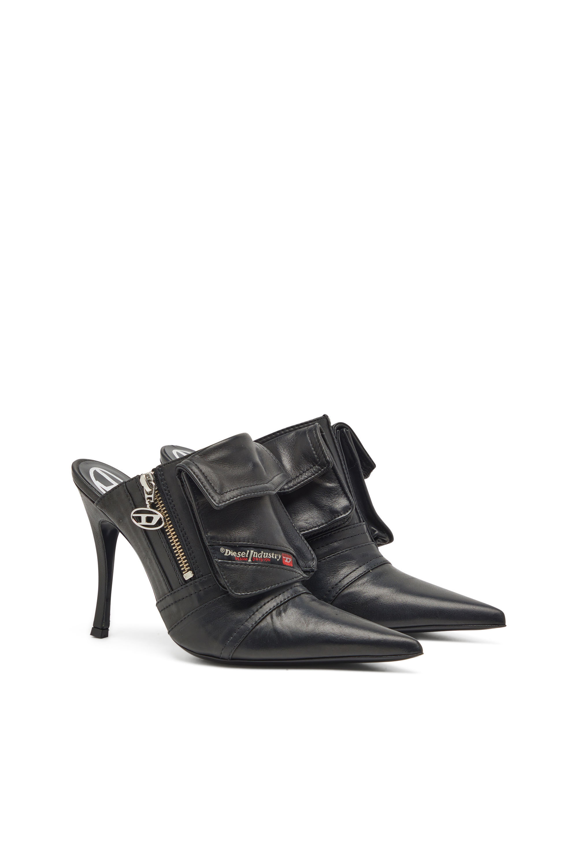 Diesel - D-VENUS POCKET ML, Female D-Venus Pocket Ml Shoes - Ankle boots with utility pockets in Black - Image 2