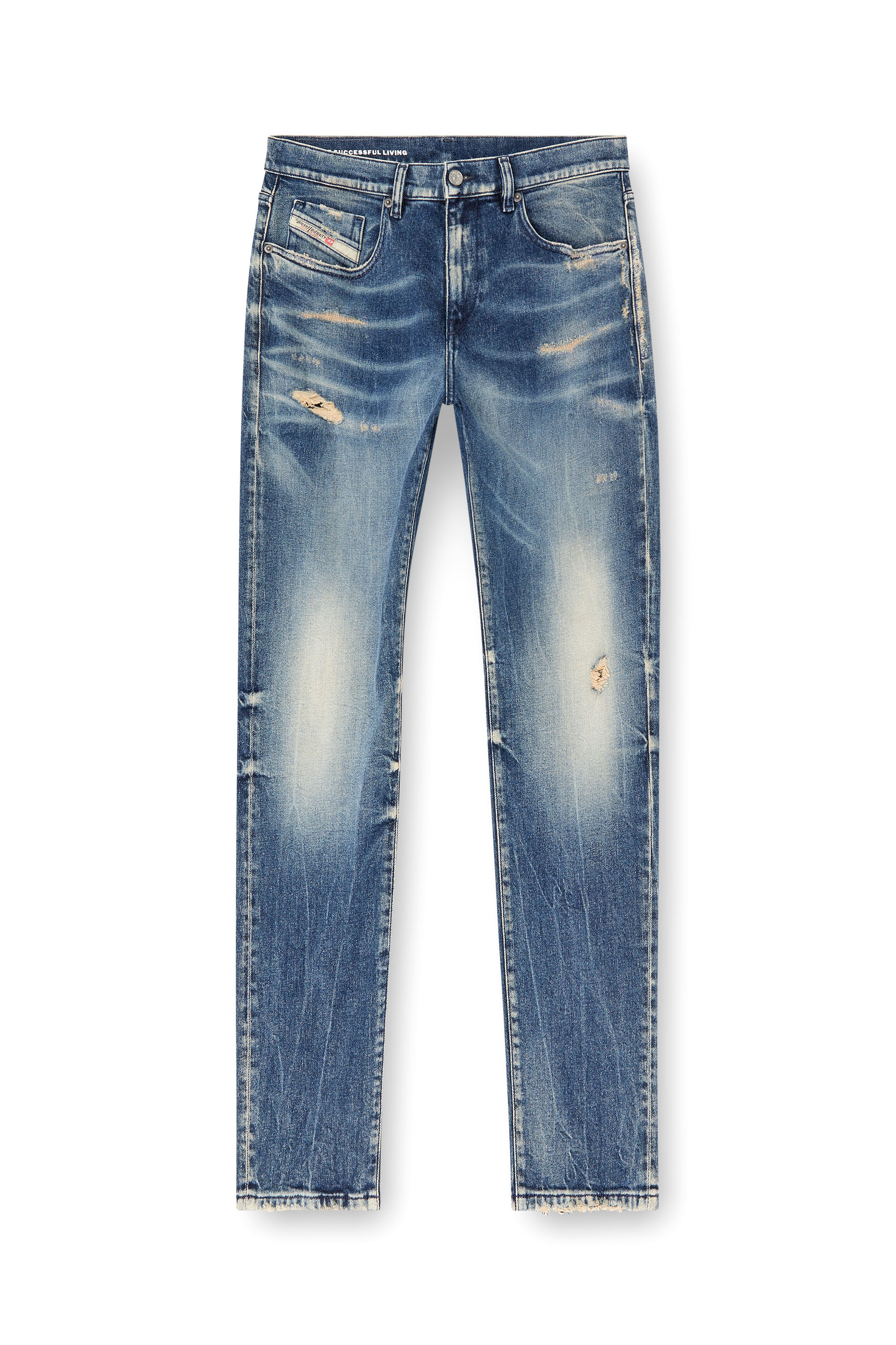 Diesel - Male's Slim Jeans 2019 D-Strukt 007Y6, Dark Blue - 3