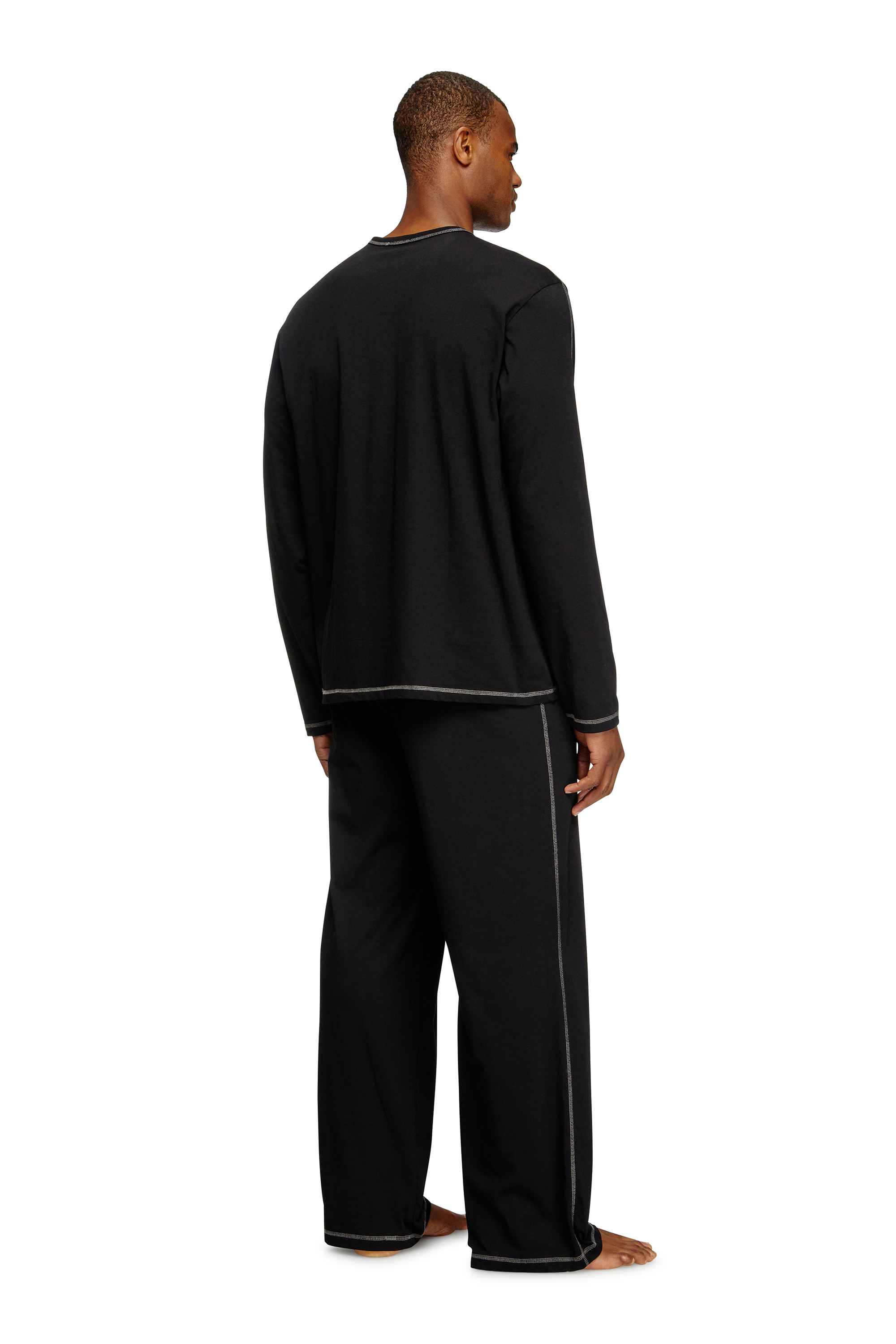 Diesel - SET-NOLAN-D-CORE, Pyjama en jersey de coton Homme in Noir - 2