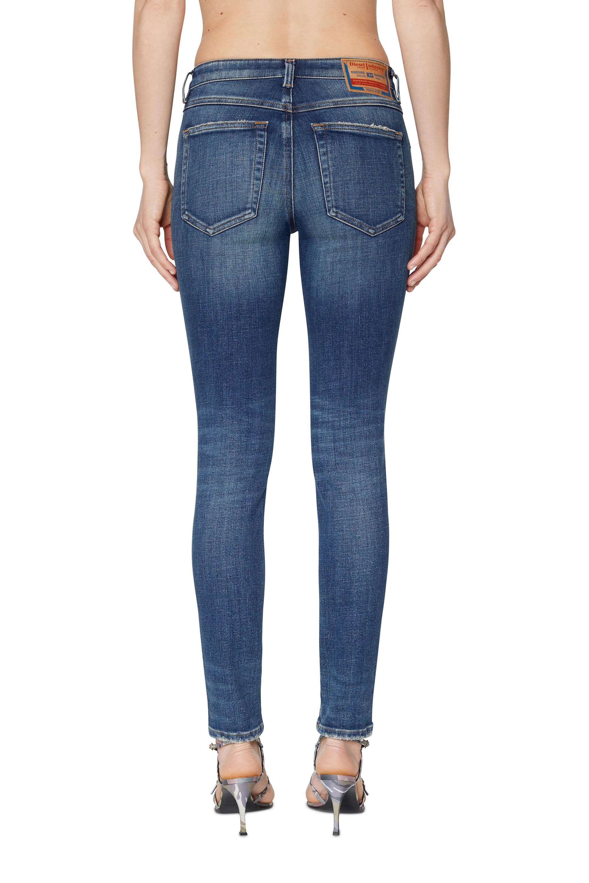 Diesel - 2015 Babhila 09D99 Skinny Jeans, Bleu moyen - Image 2