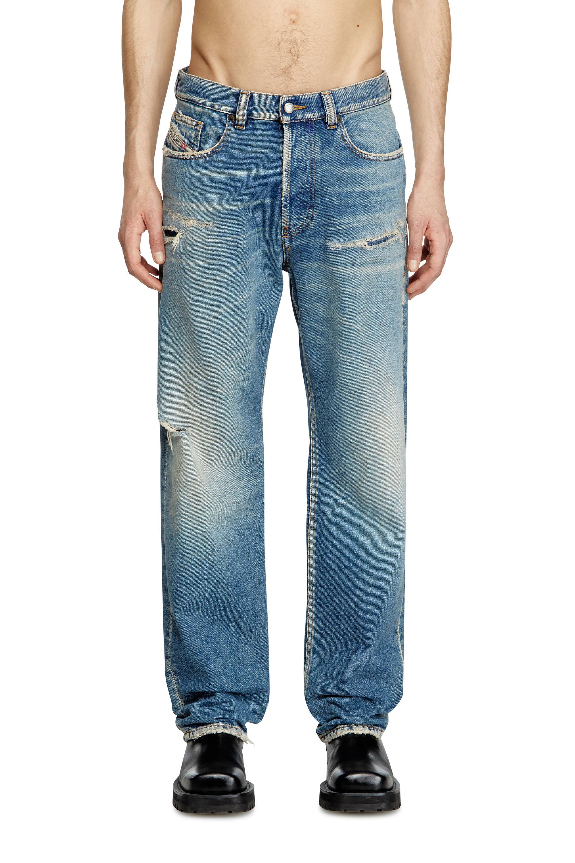 Diesel - Regular Jeans 2010 D-Macs 09L43 Homme, Bleu moyen - Image 1