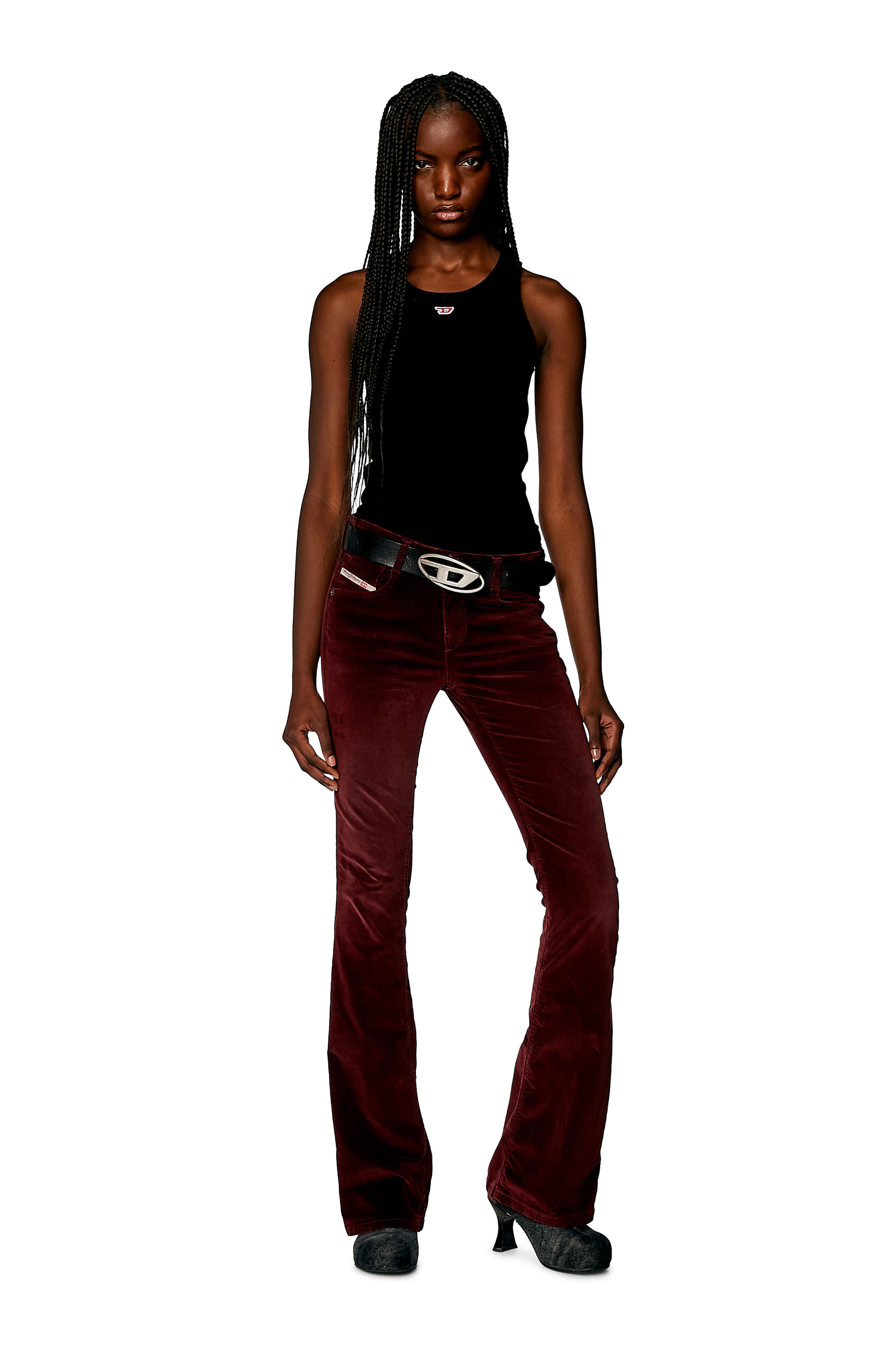 Diesel - Bootcut and Flare Jeans 1969 D-Ebbey 003HL, Rouge - Image 5