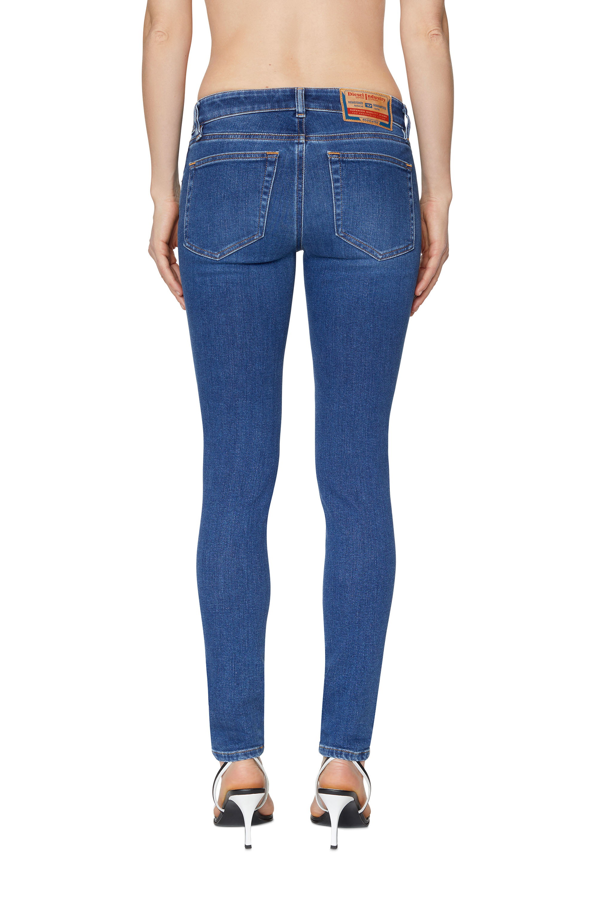 Diesel - Super skinny Jeans 2018 Slandy-Low 09C21, Female's Super skinny Jeans - 2018 Slandy-Low in Medium Blue - 4