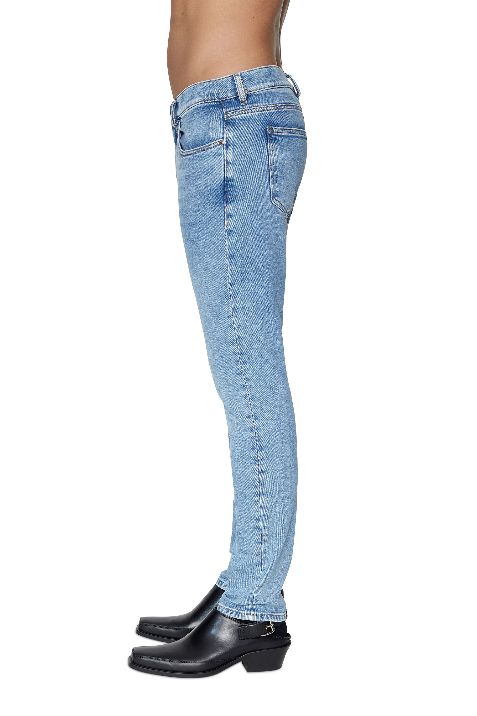 Diesel - Slim Jeans 2019 D-Strukt 09B92, Light Blue - Image 6