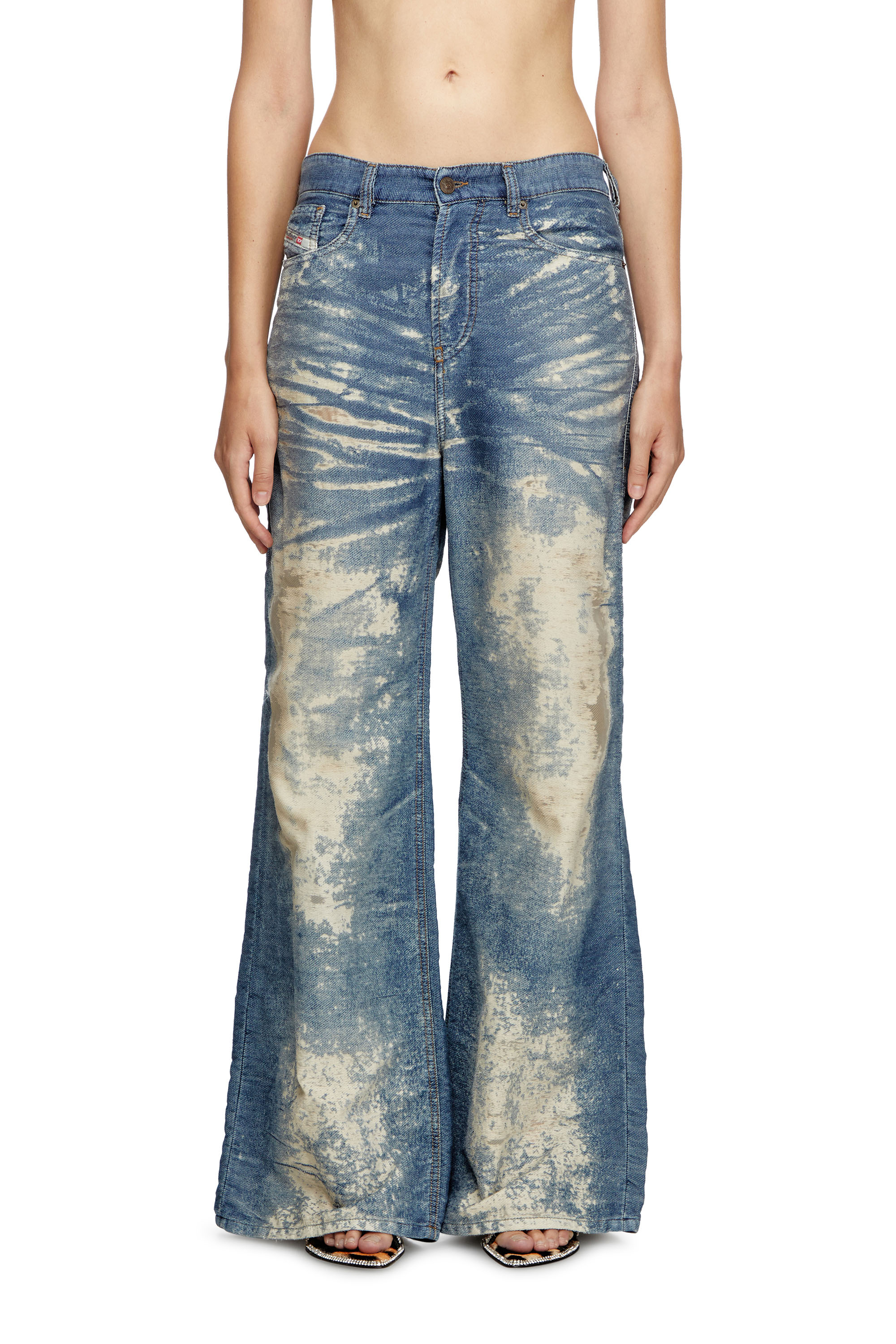 Diesel - Female's Relaxed Jeans 1996 D-Sire 068RE, Medium Blue - 1