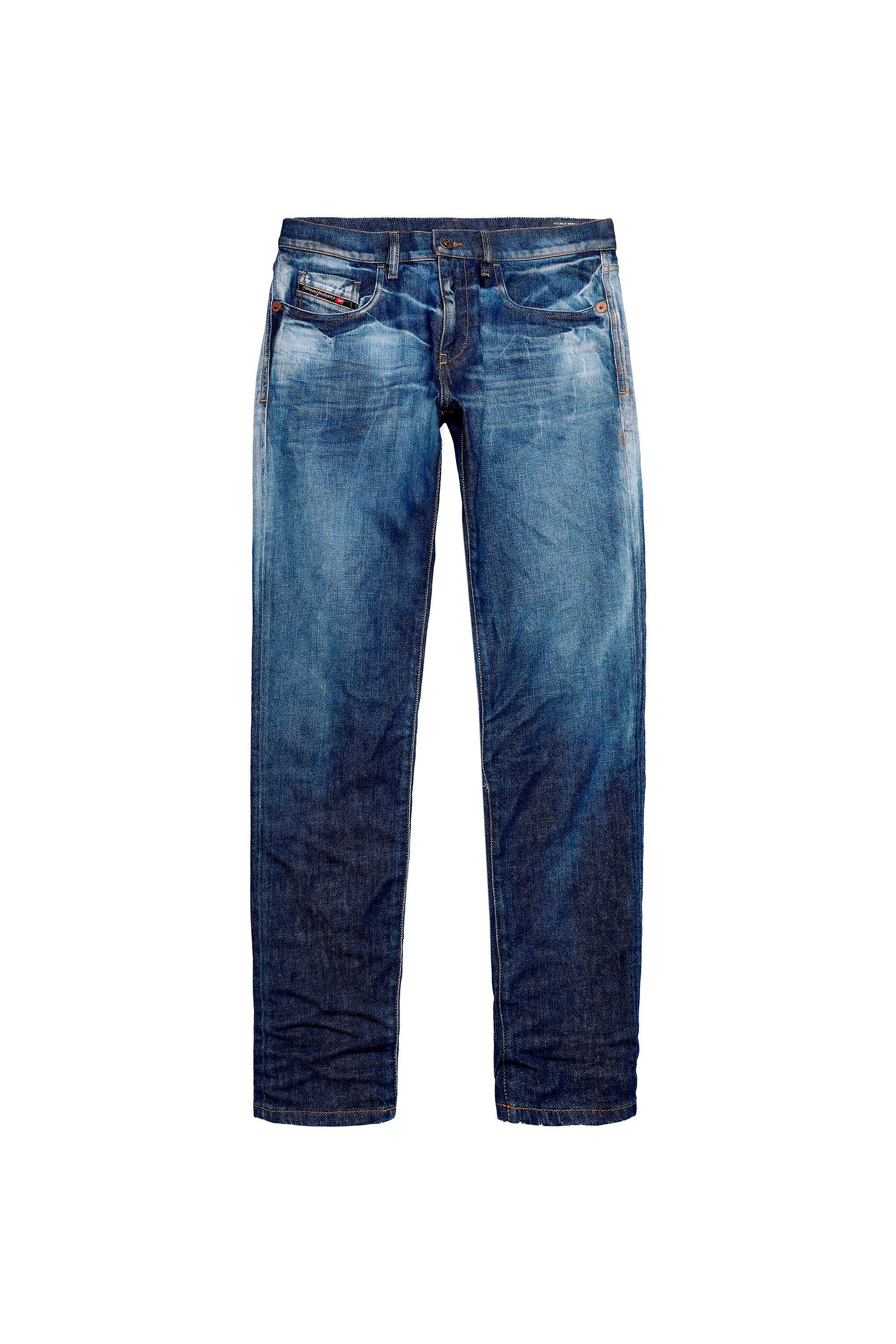 Diesel - 2019 D-STRUKT 09A13 Slim Jeans, Medium Blue - Image 6