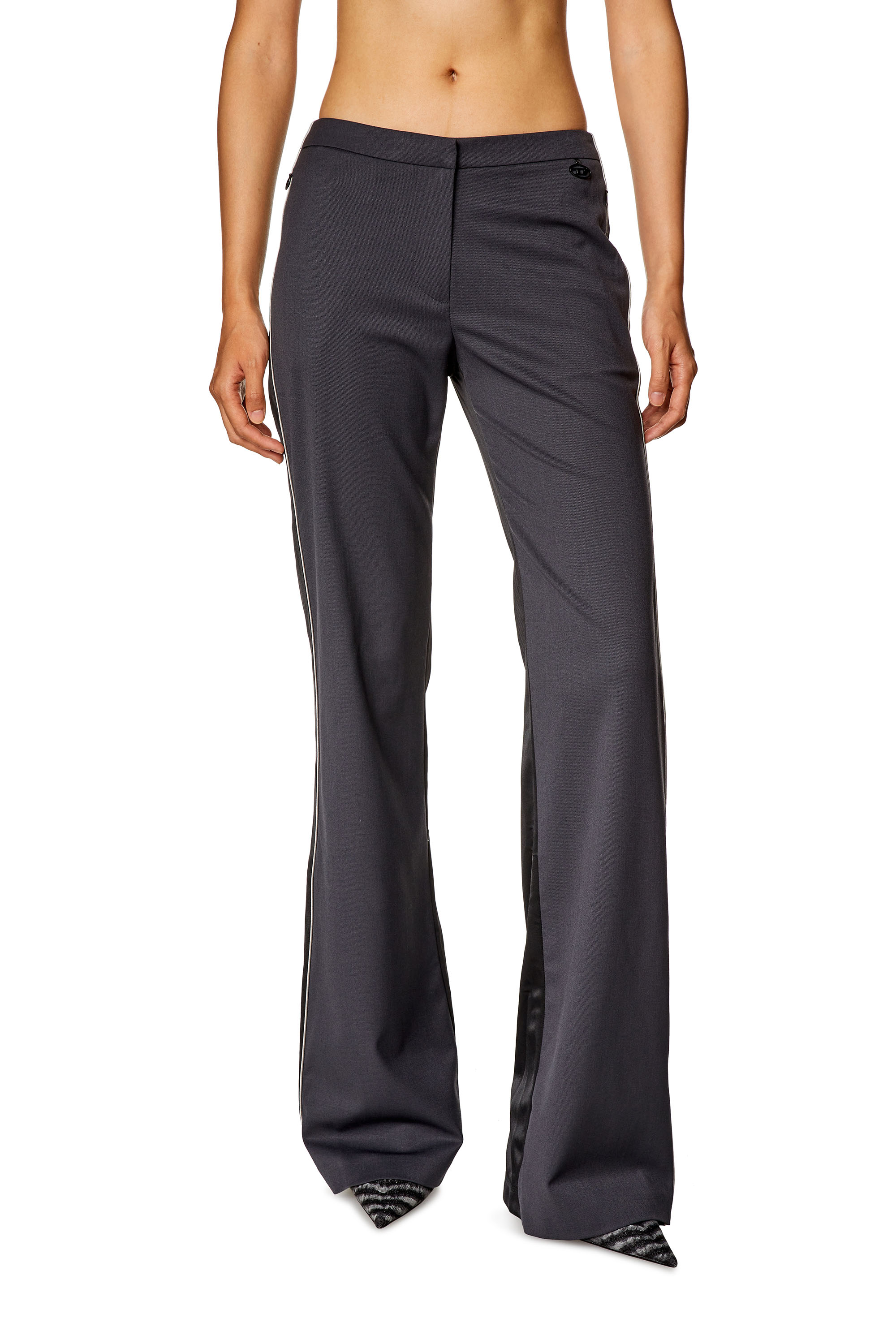DYLL Adax Women 3/4 Length Cargo Capri Pants - Dark Grey Color