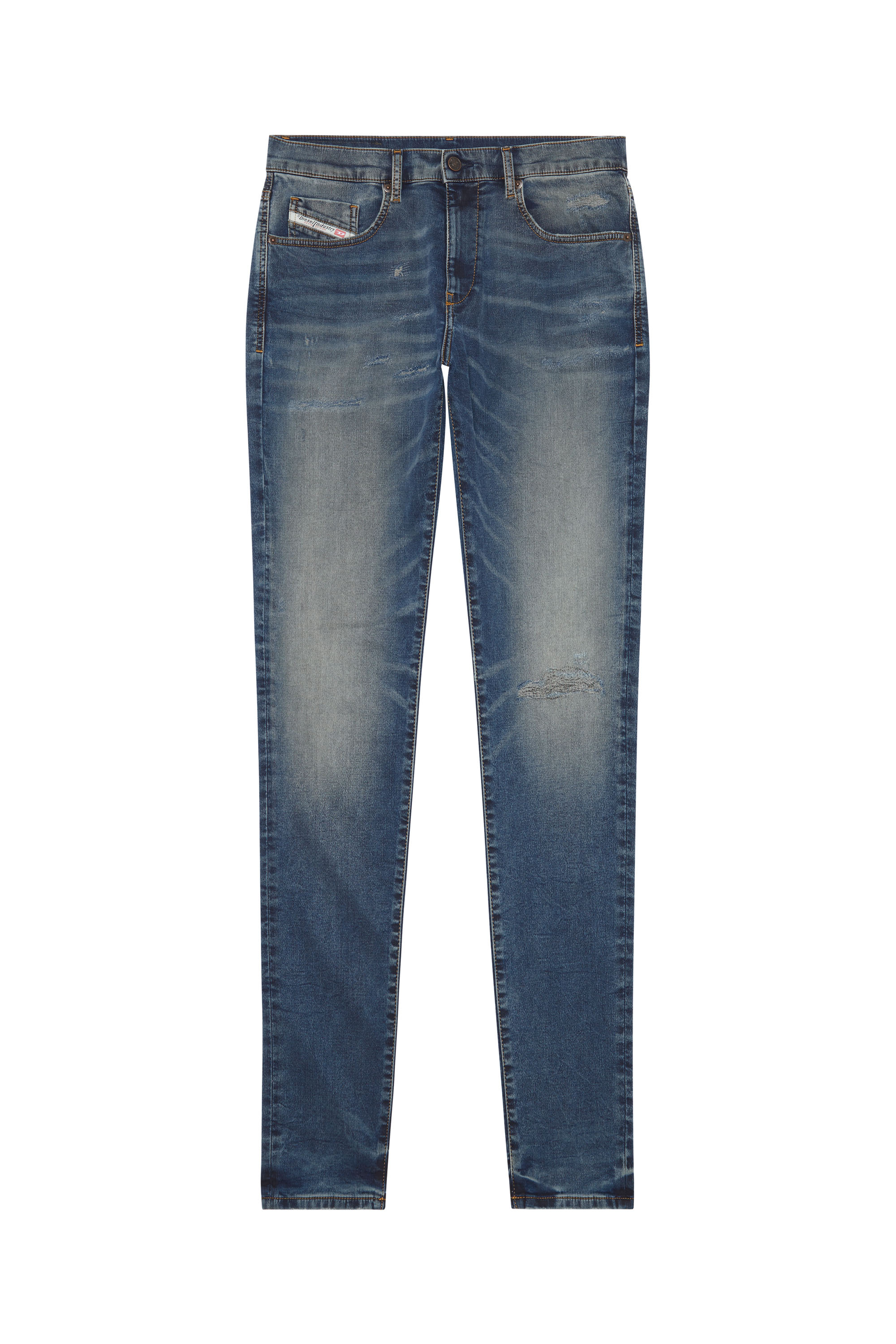 Diesel - Slim D-Strukt JoggJeans® E9H98, Bleu Foncé - Image 3