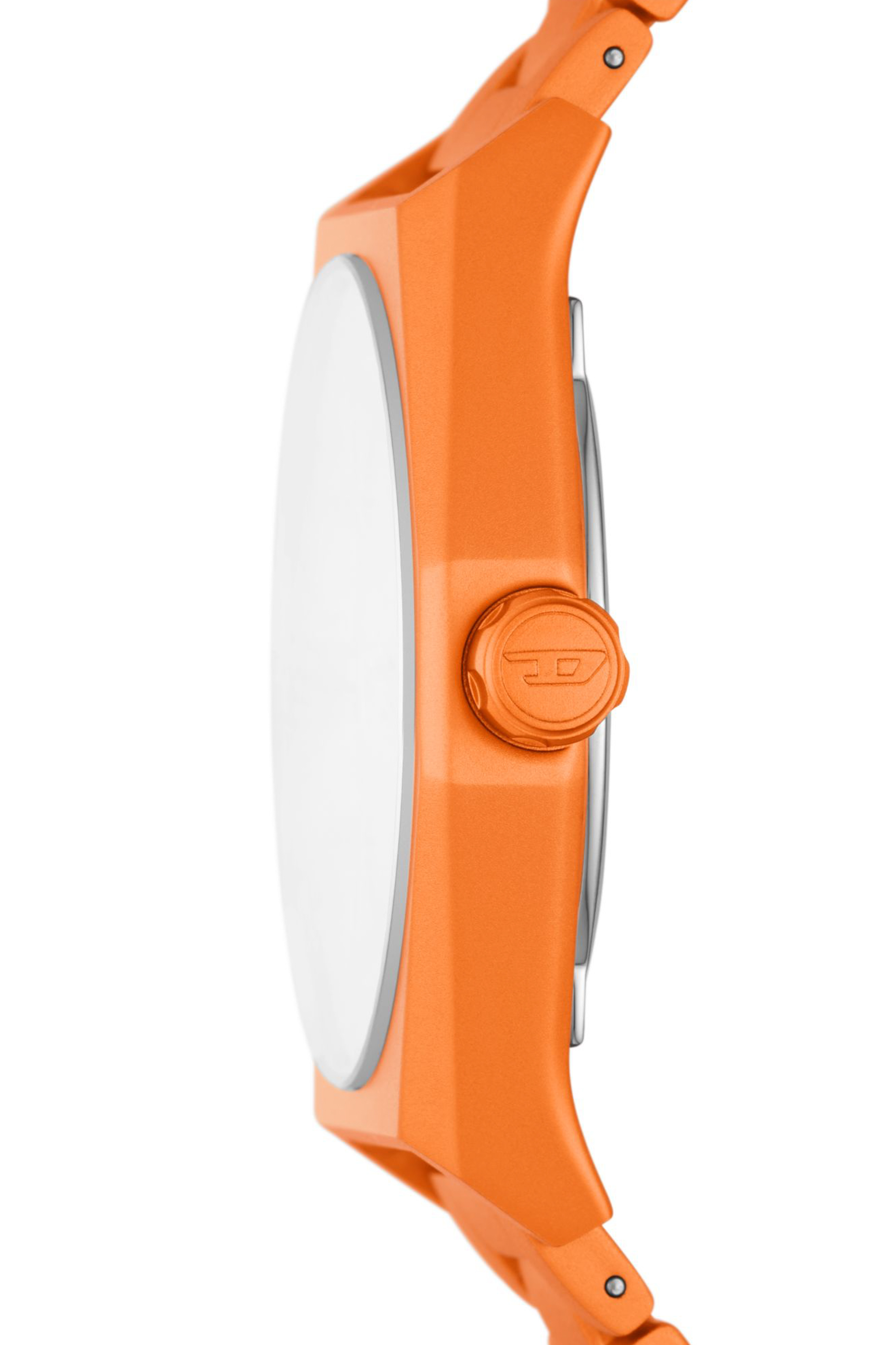 Diesel - DZ2209, Male Scraper three-hand orange aluminum watch in Orange - Image 3