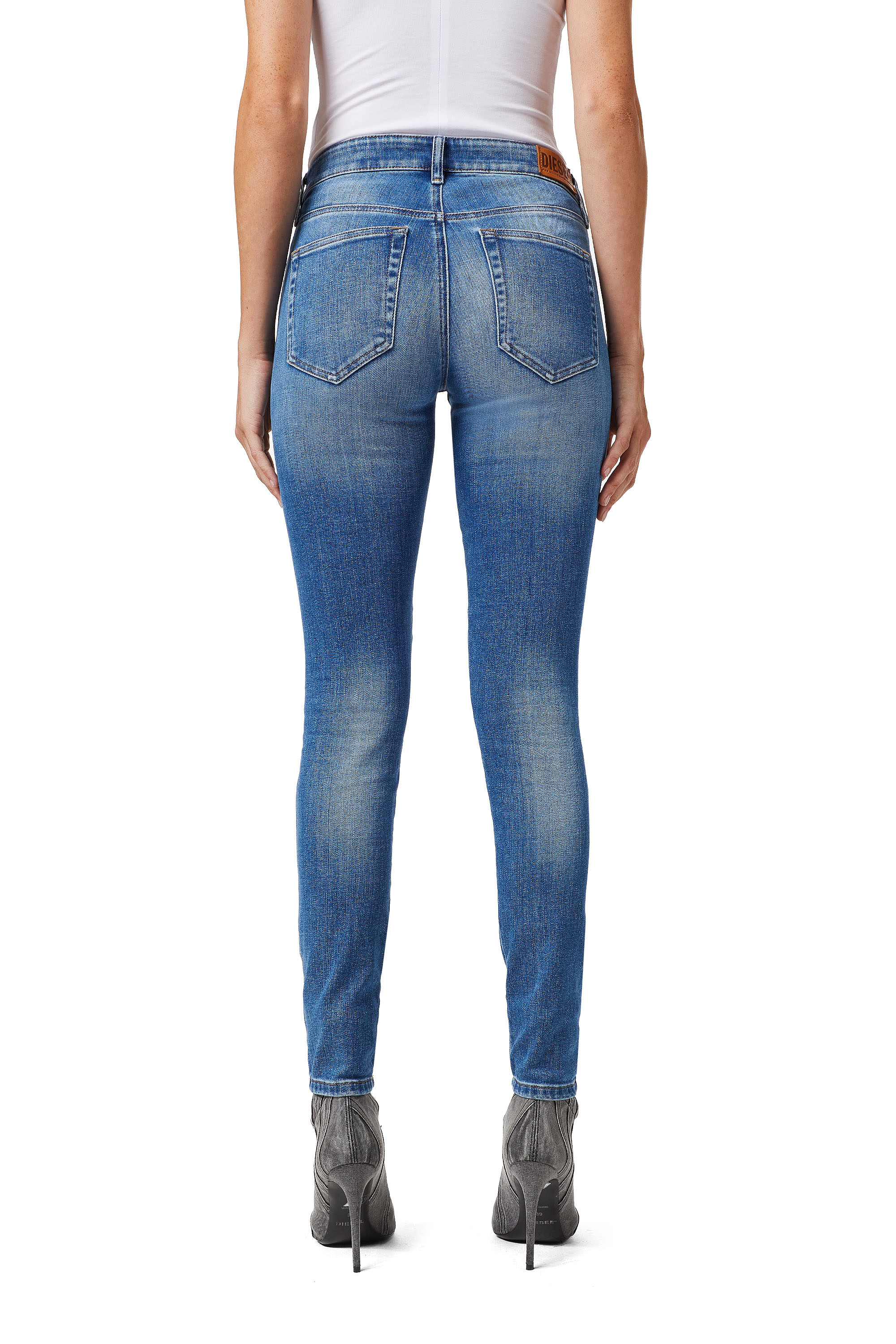 Diesel - 2017 Slandy 009QS Super skinny Jeans, Bleu Clair - Image 2