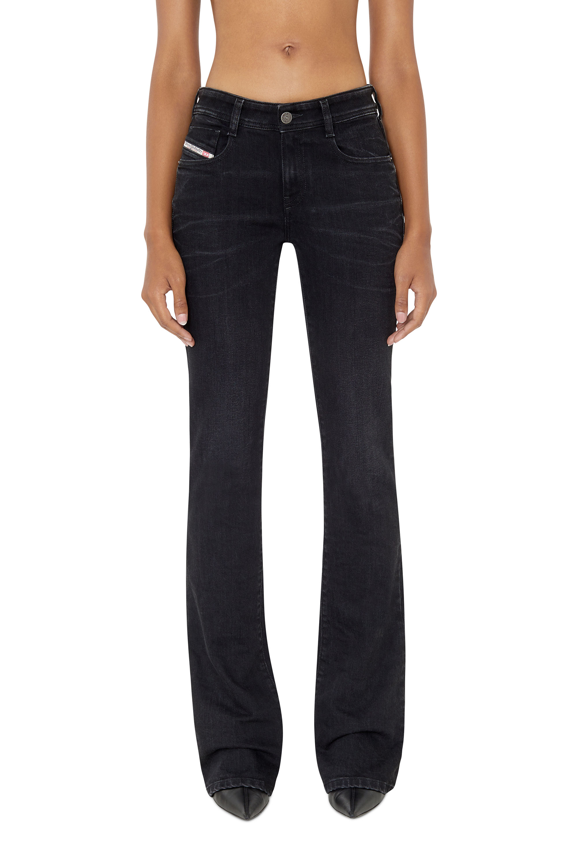 1969 D-Ebbey Women: Bootcut Flare Jeans, Dark blue denim