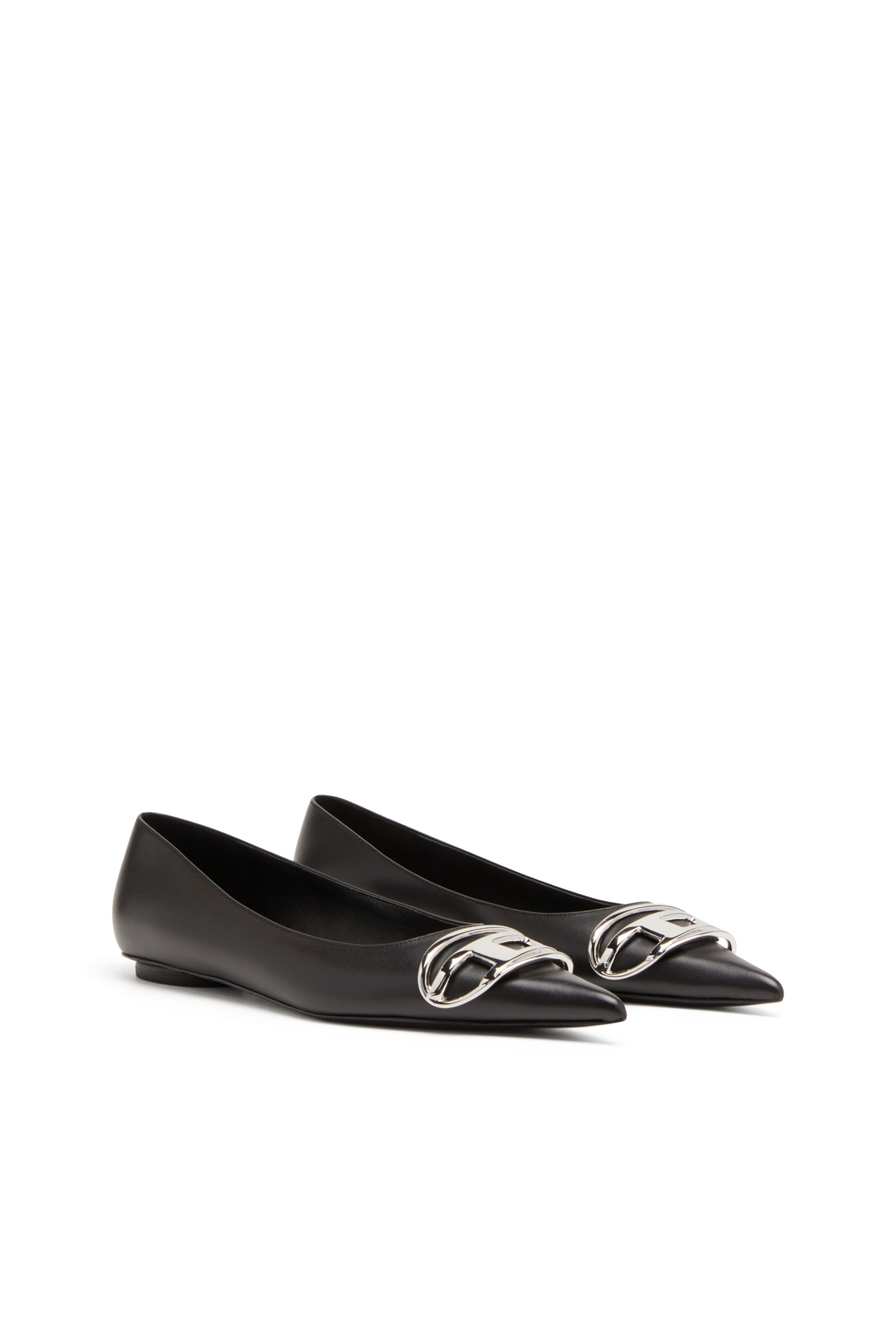 Diesel - D-VENUS BAL, Female's D-Venus-Ballerina flats in nappa leather in Black - 2