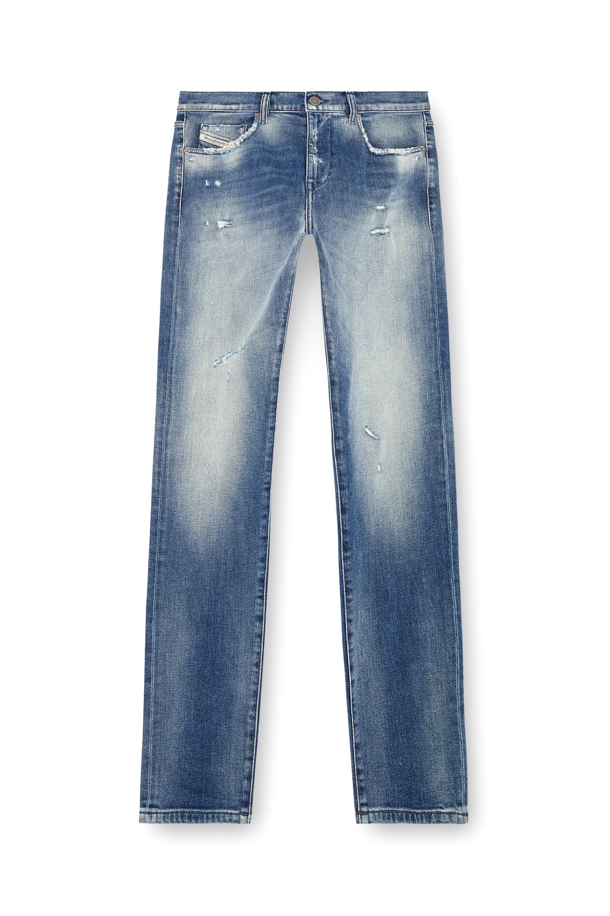 Diesel - Male Slim Jeans 2019 D-Strukt 09J61, Medium Blue - Image 5