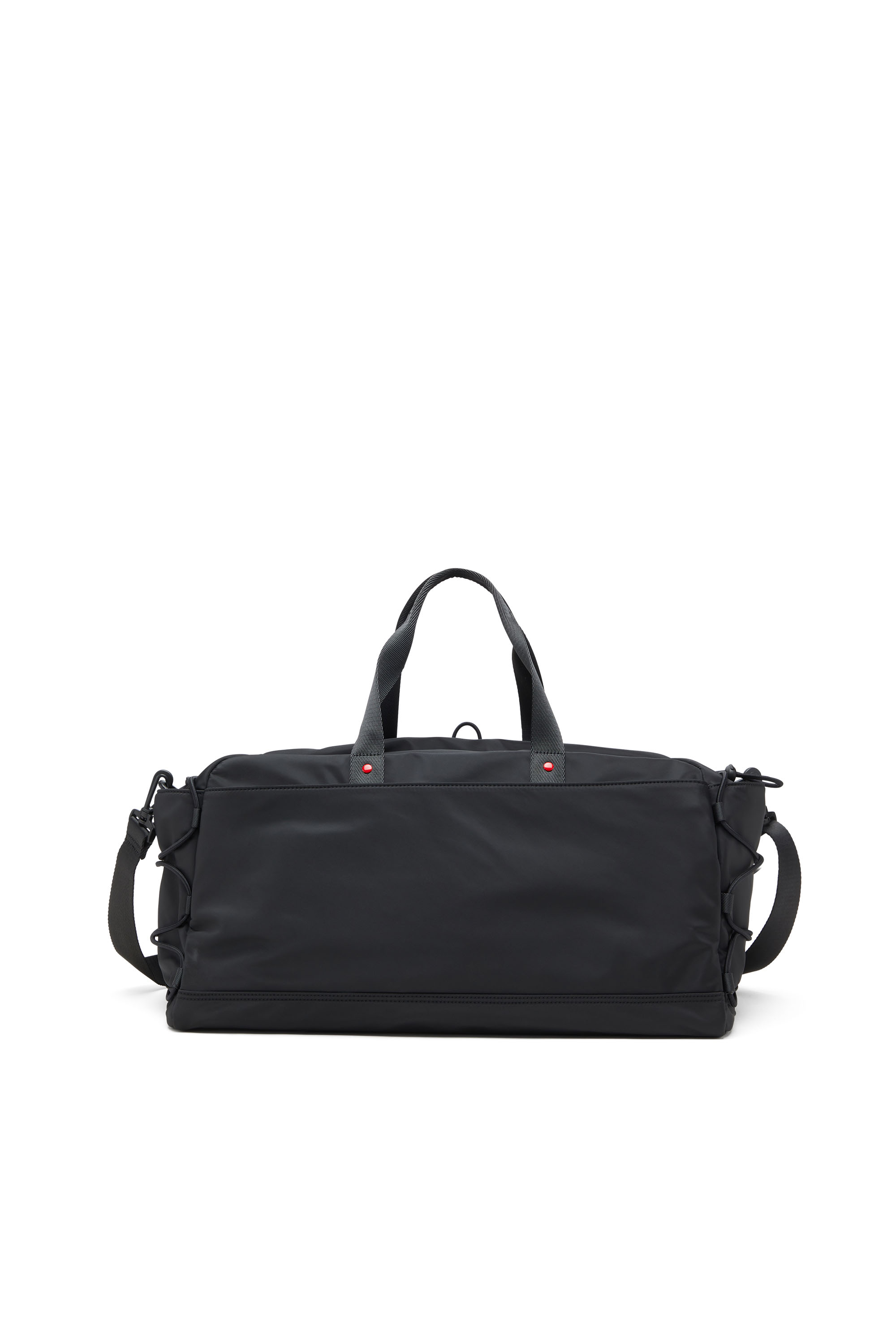 Diesel - TECH-D DUFFLE X, Tech-D-Sac polochon en nylon avec broderie Oval D Mixte in Noir - 3