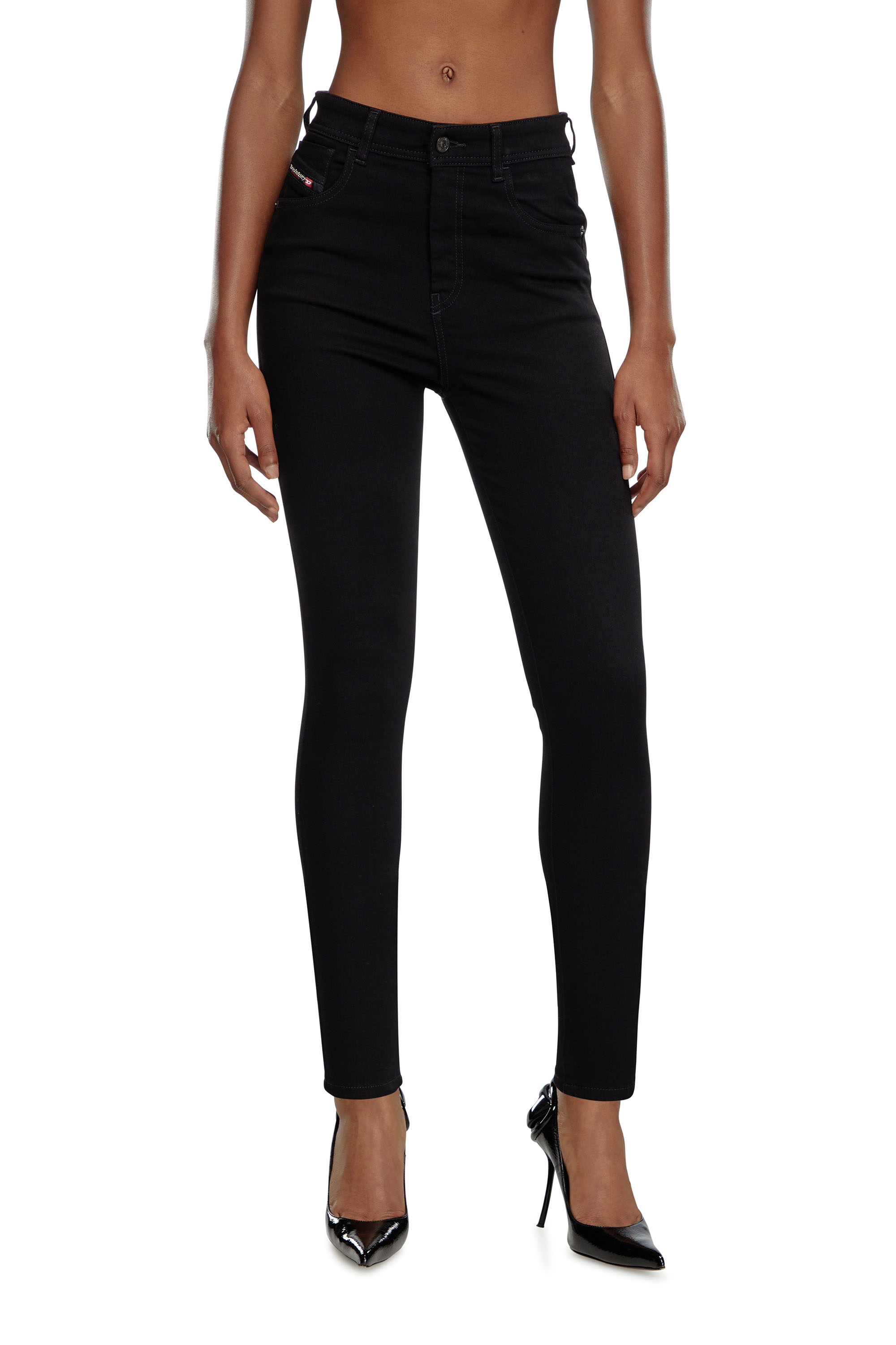 Diesel - Female's Skinny Jeans 1984 Slandy-High 069EF, Black/Dark Grey - 1