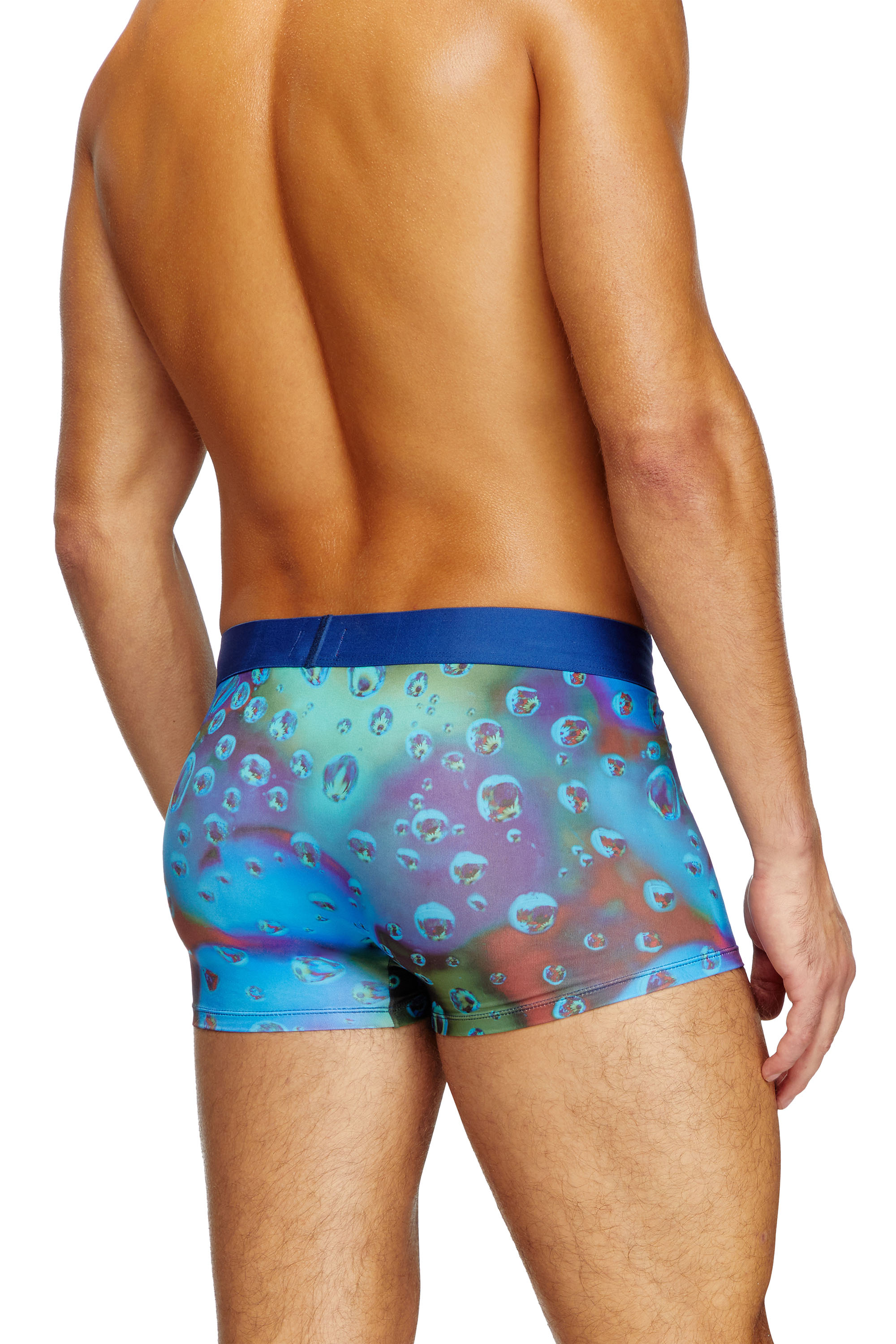 Diesel - DAMIEN-D-POP-40, Male's Boxer briefs with acid rain print in Blue - 3