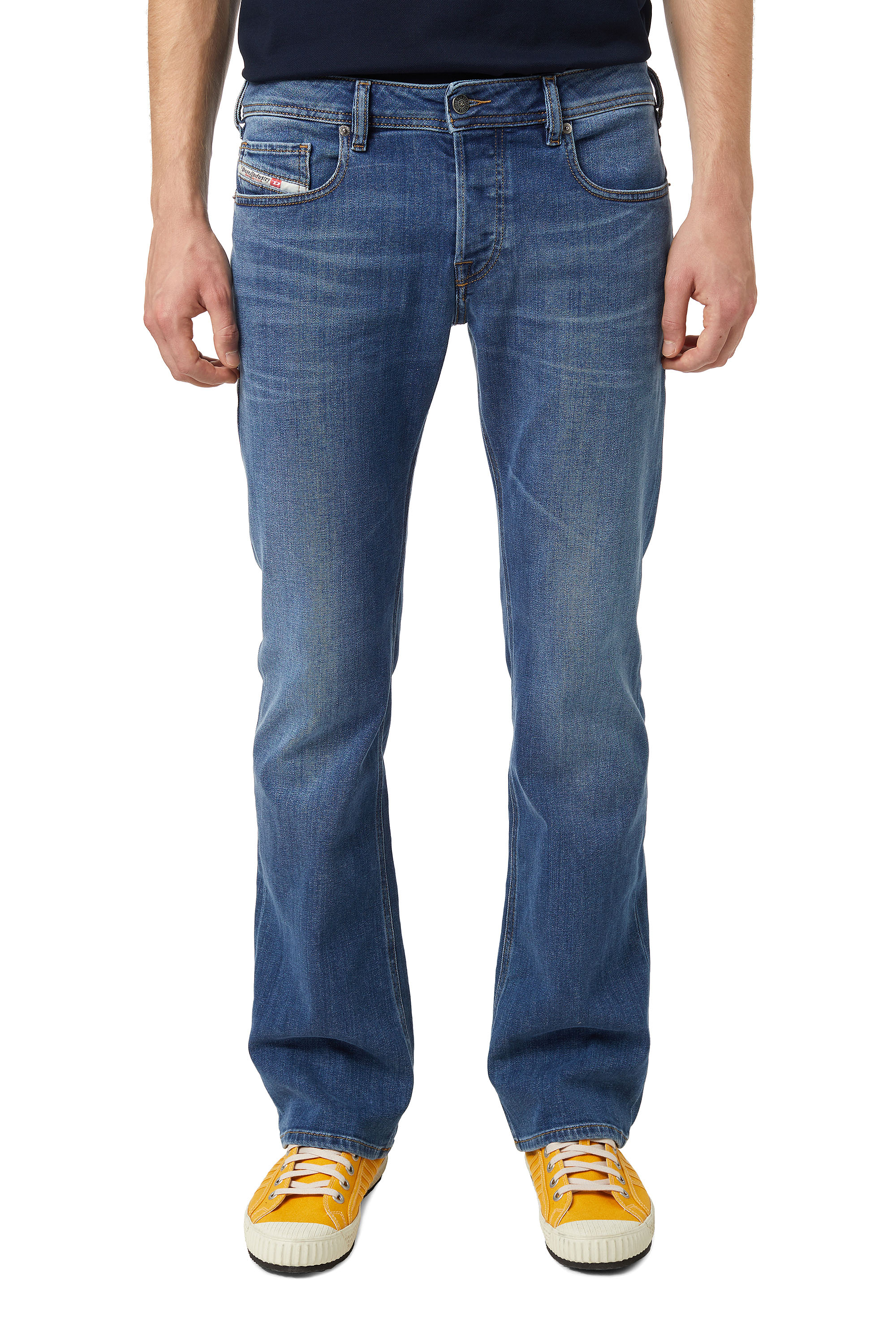 Diesel - Zatiny 09A80 Bootcut Jeans, Bleu moyen - Image 1