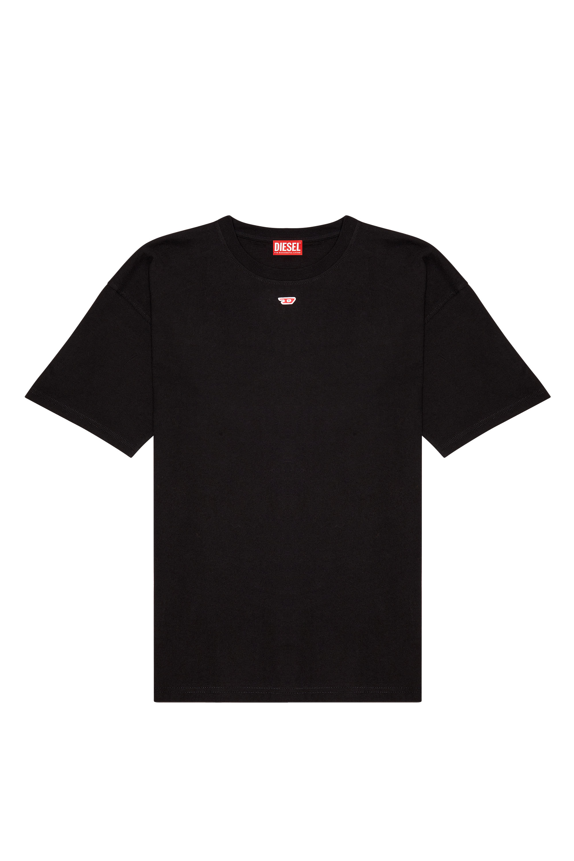 Diesel - T-BOXT-D, Mixte T-shirt avec empiècement D brodé in Noir - Image 6