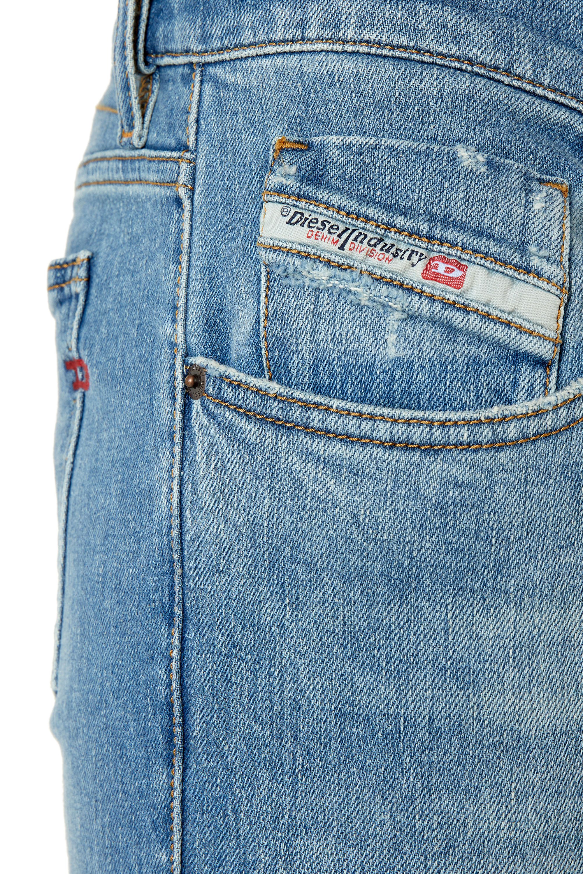 Diesel - 2019 D-Strukt 007L3 Slim Jeans, Light Blue - Image 3