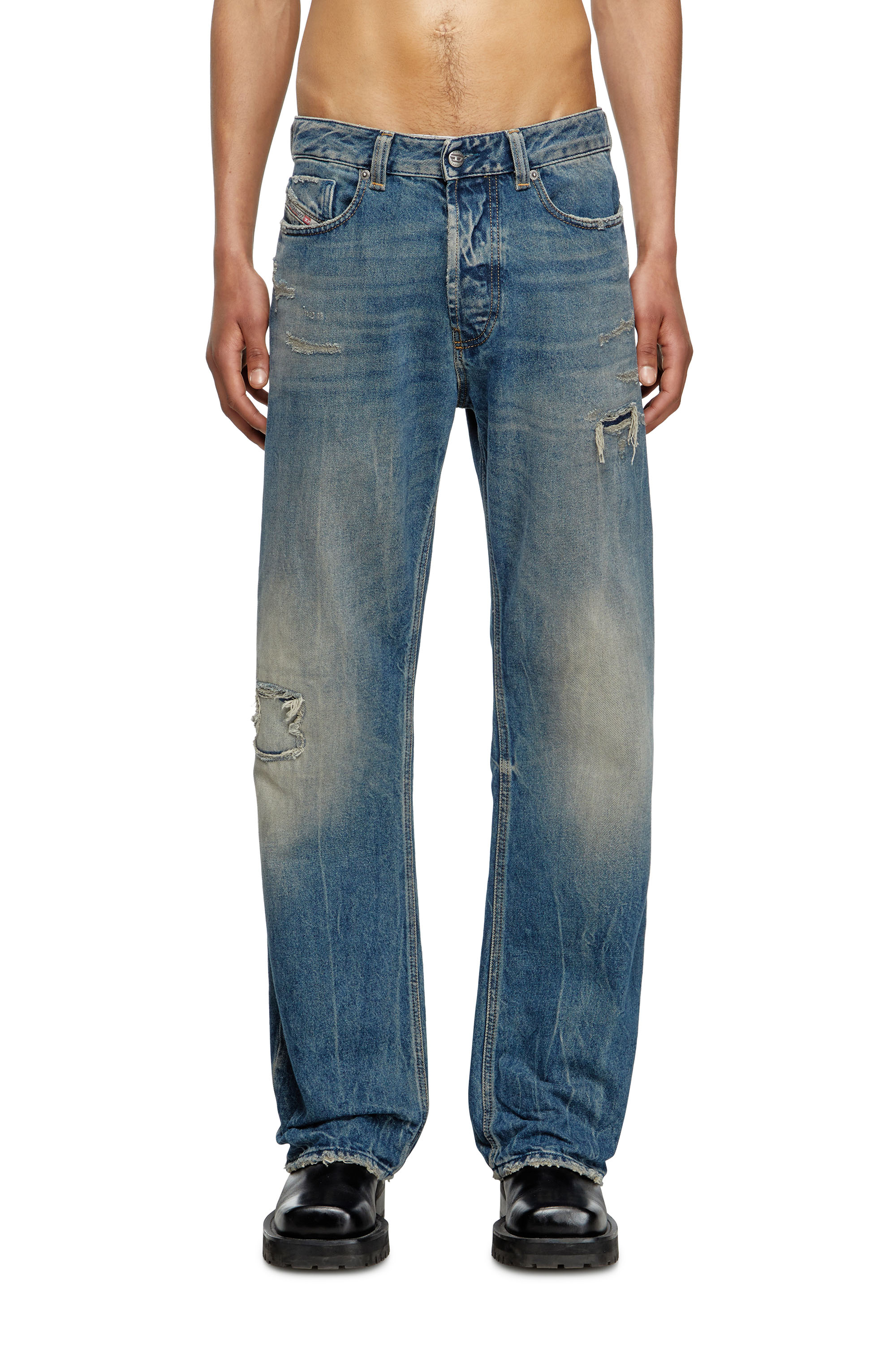 Diesel - Male's Relaxed Jeans 1980 D-Eeper 09M28, Medium Blue - 1
