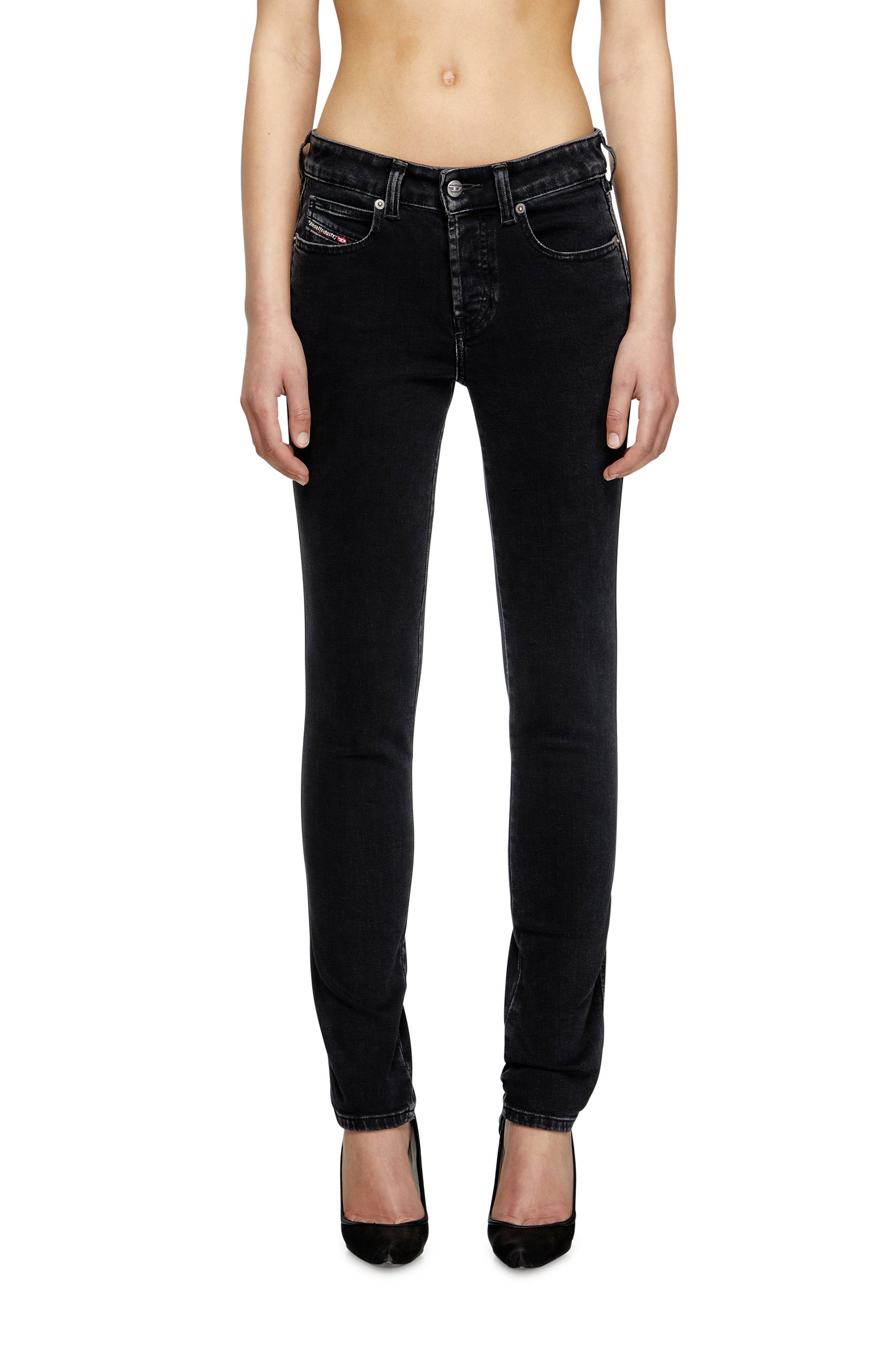 Diesel - Female's Slim Jeans 1992 D-Jiann 09M69, Black/Dark Grey - 1