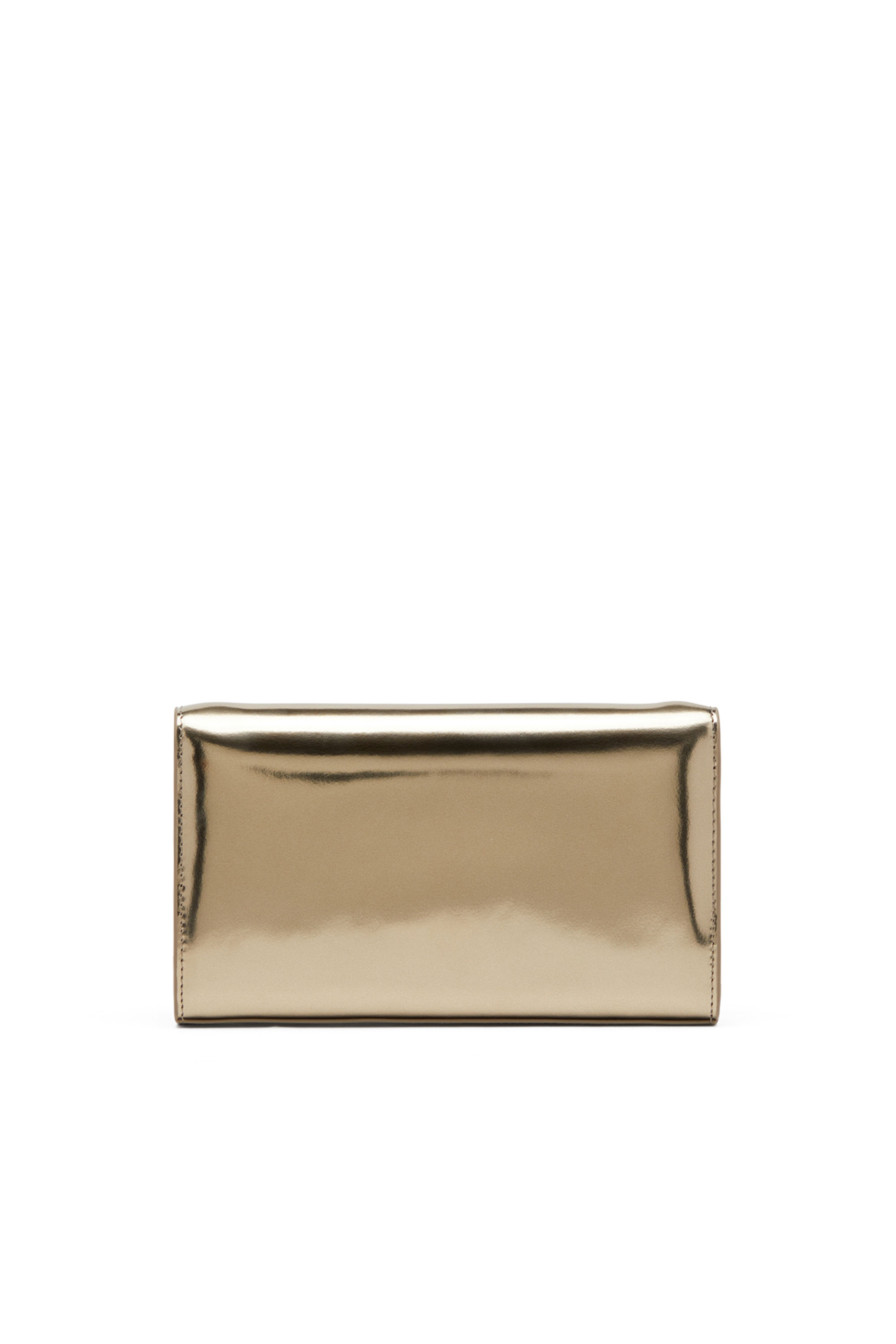 Diesel - 1DR WALLET STRAP, Female's Wallet bag in mirrored leather in Bronze - 2