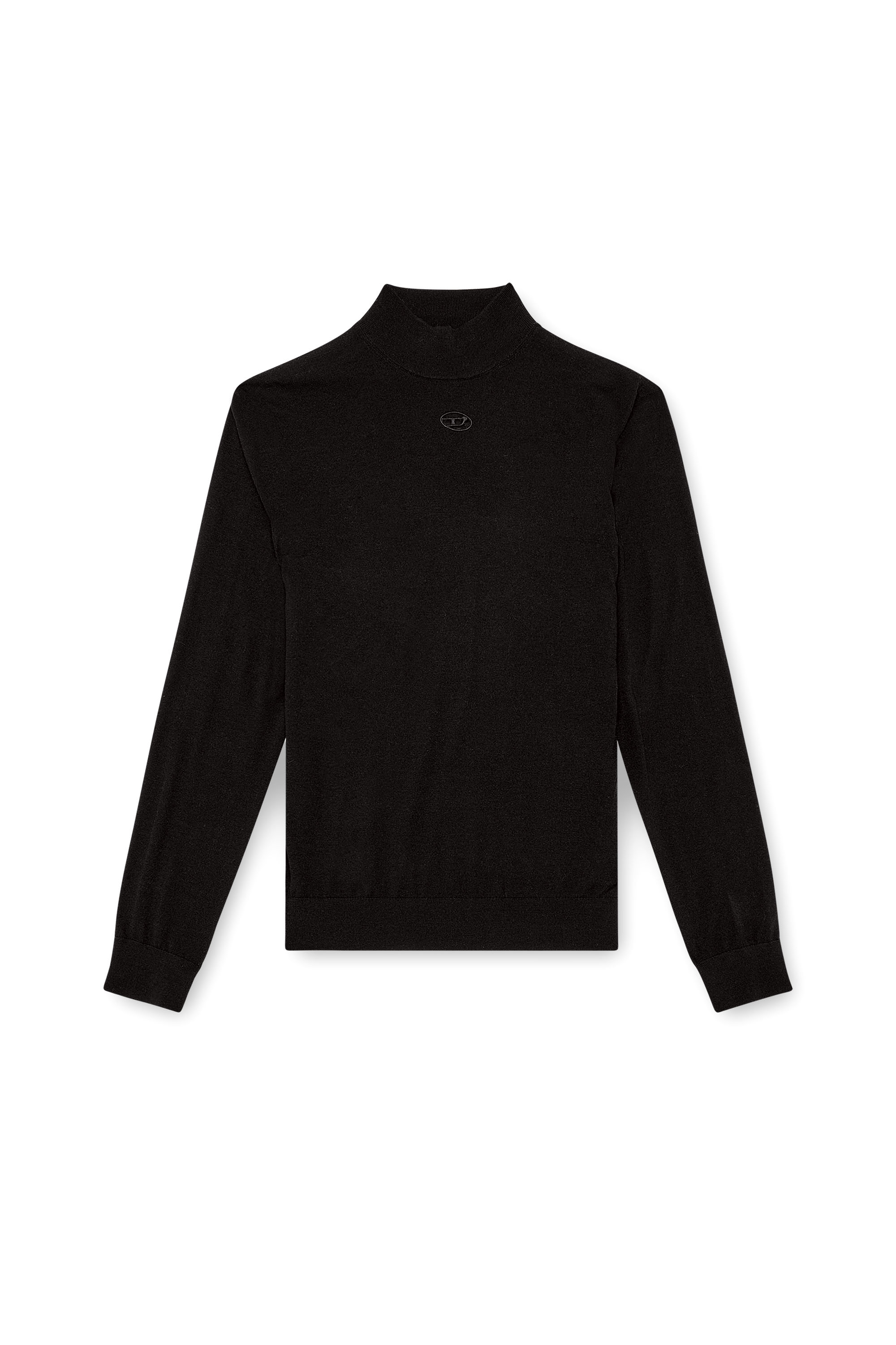 Diesel - K-GIL, Pull à col roulé en laine Homme in Noir - 3