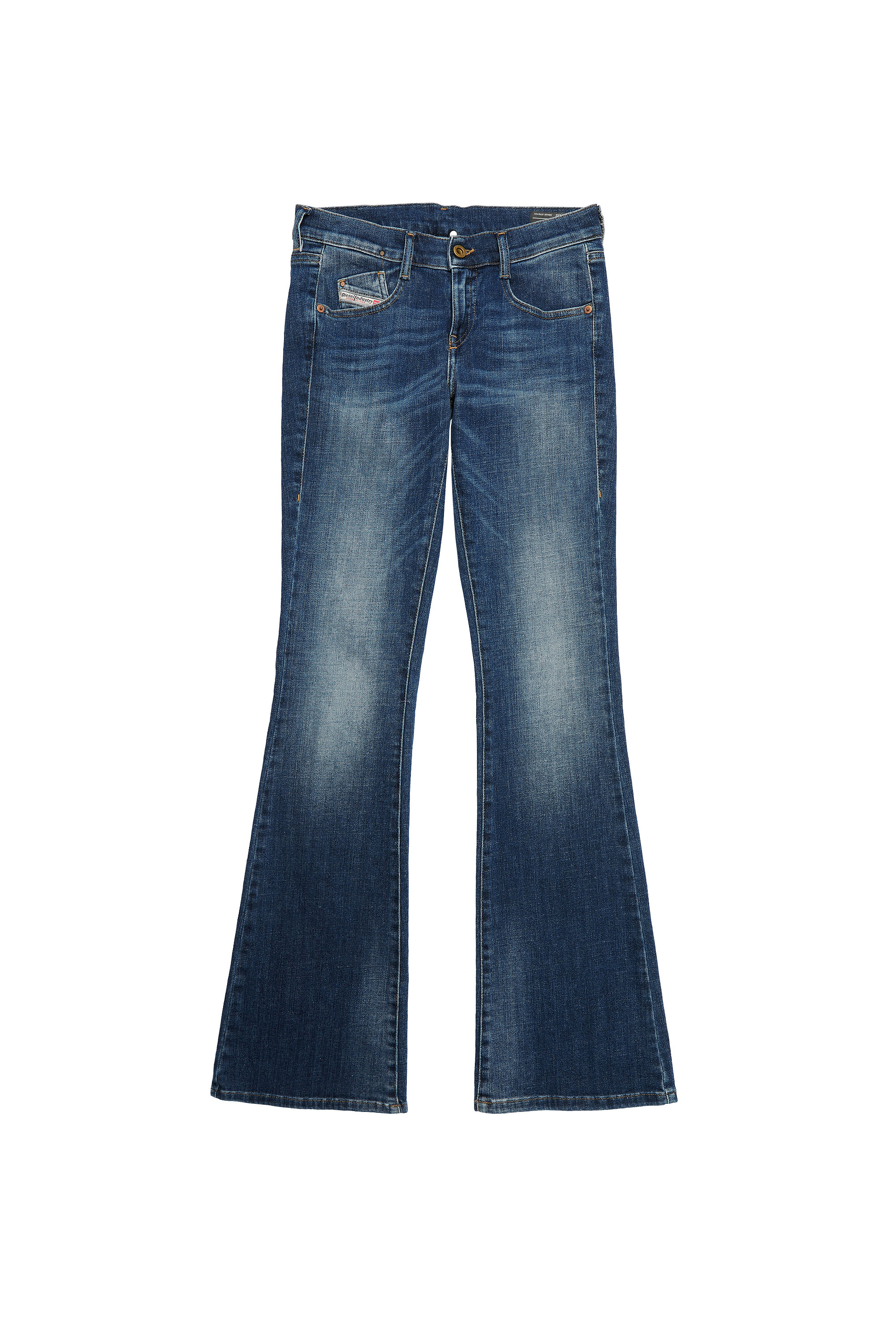 Diesel - 1969 D-EBBEY 086AM Bootcut and Flare Jeans, Medium Blue - Image 7