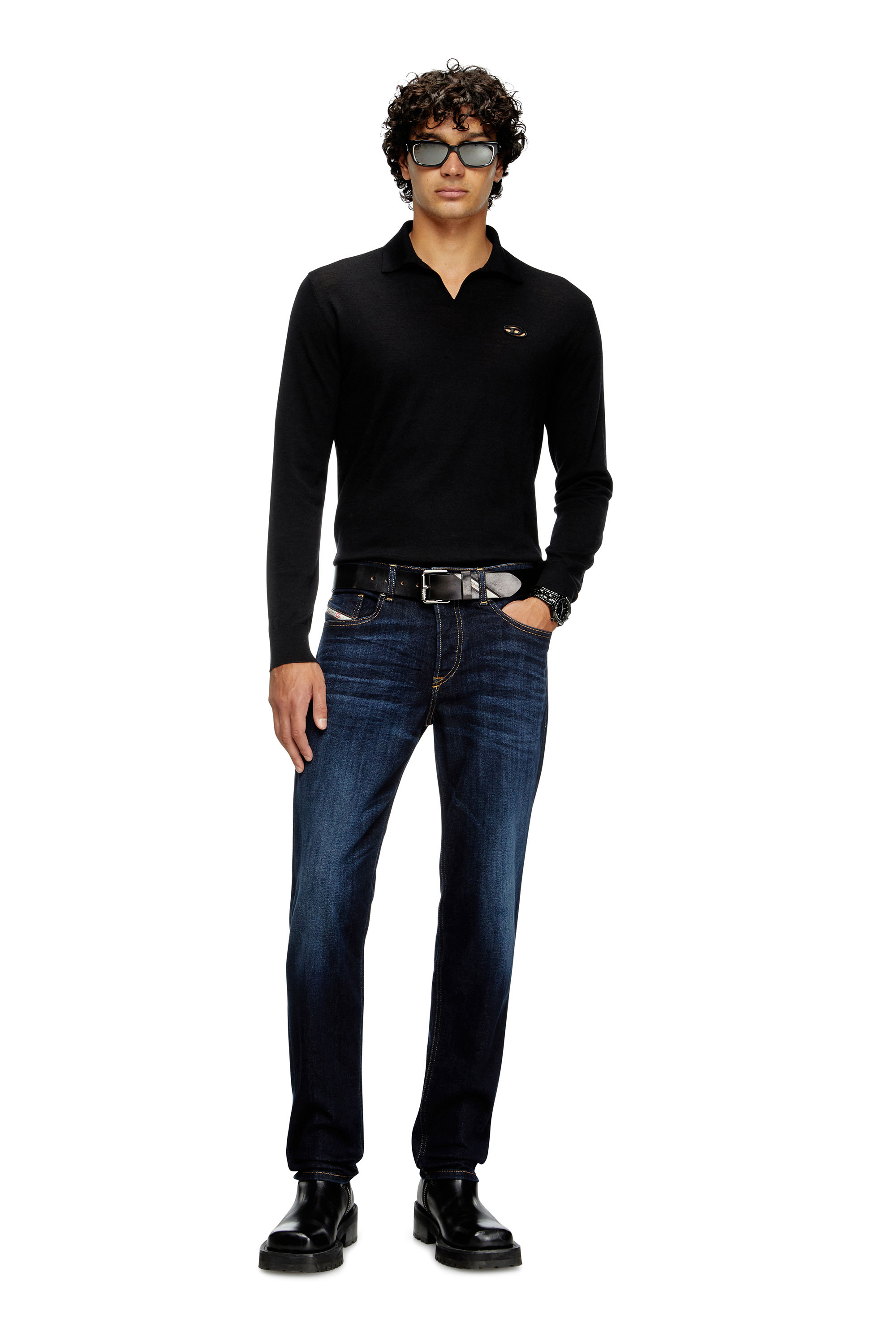 Diesel - Regular Jeans 2023 D-Finitive 009ZS Homme, Bleu Foncé - Image 2