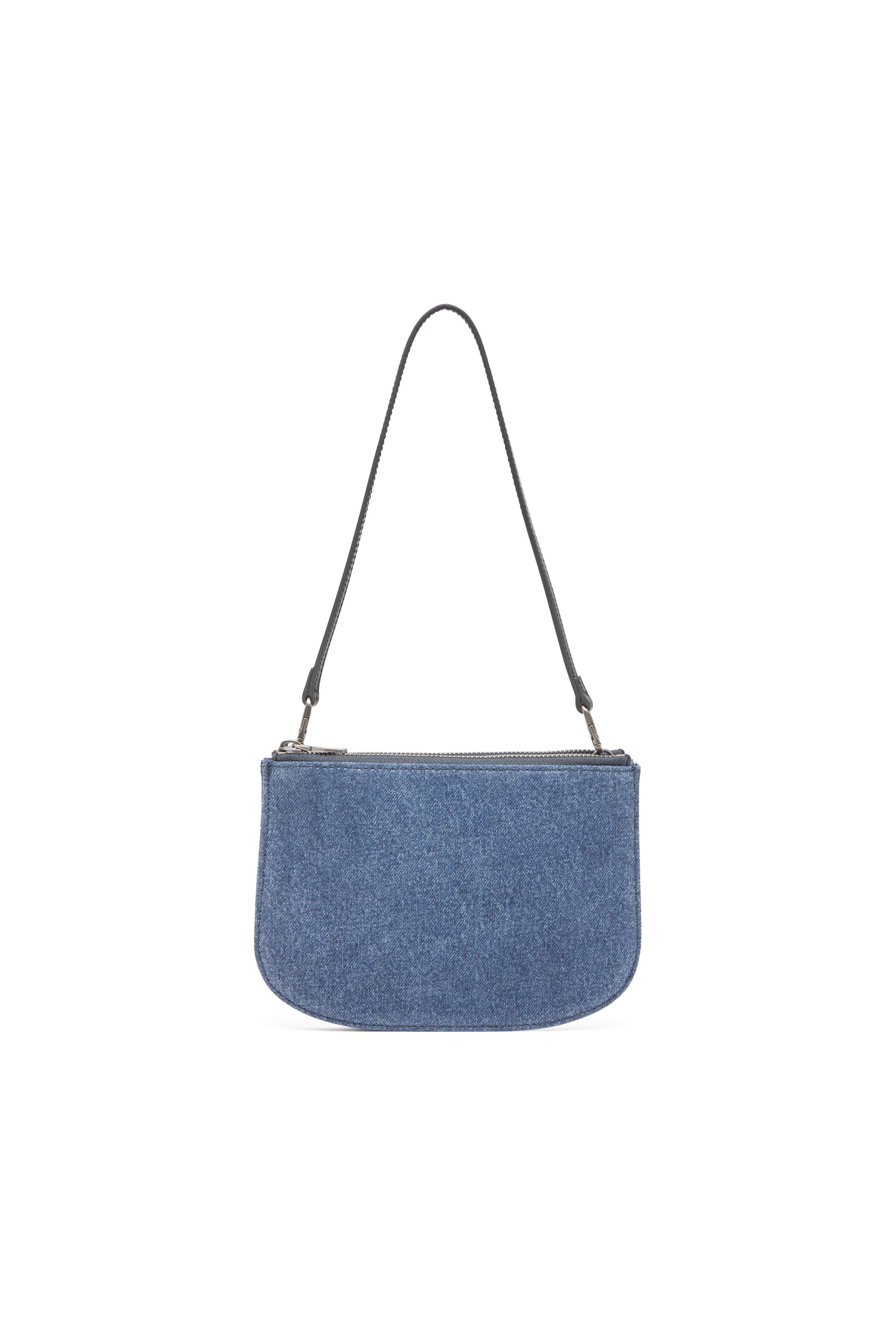 Diesel - 1DR TWIN, 1DR Twin-Sac à bandoulière à double poche en denim solarisé Femme in Bleu - 3