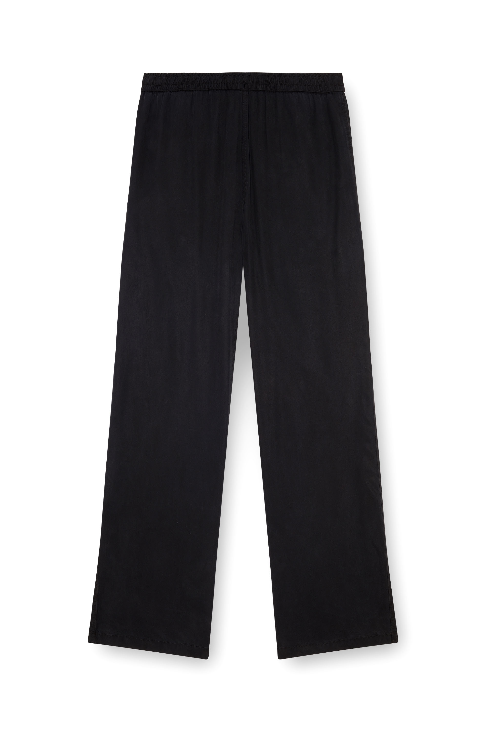 Diesel - P-DREYER-C, Male's Drawstring pants in faded twill in Black - 4