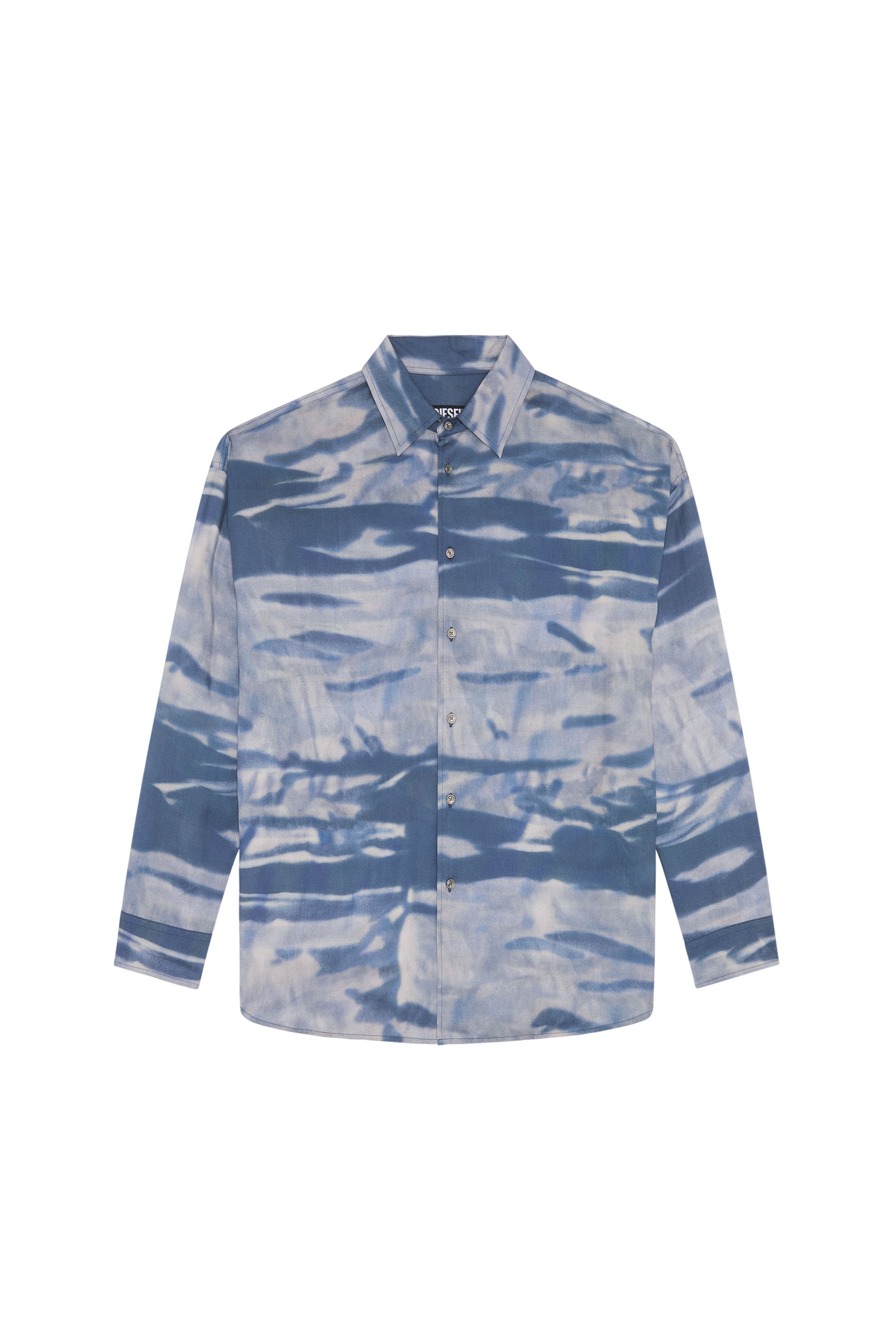 S-FLUID-CMF, Grey/Blue - Shirts