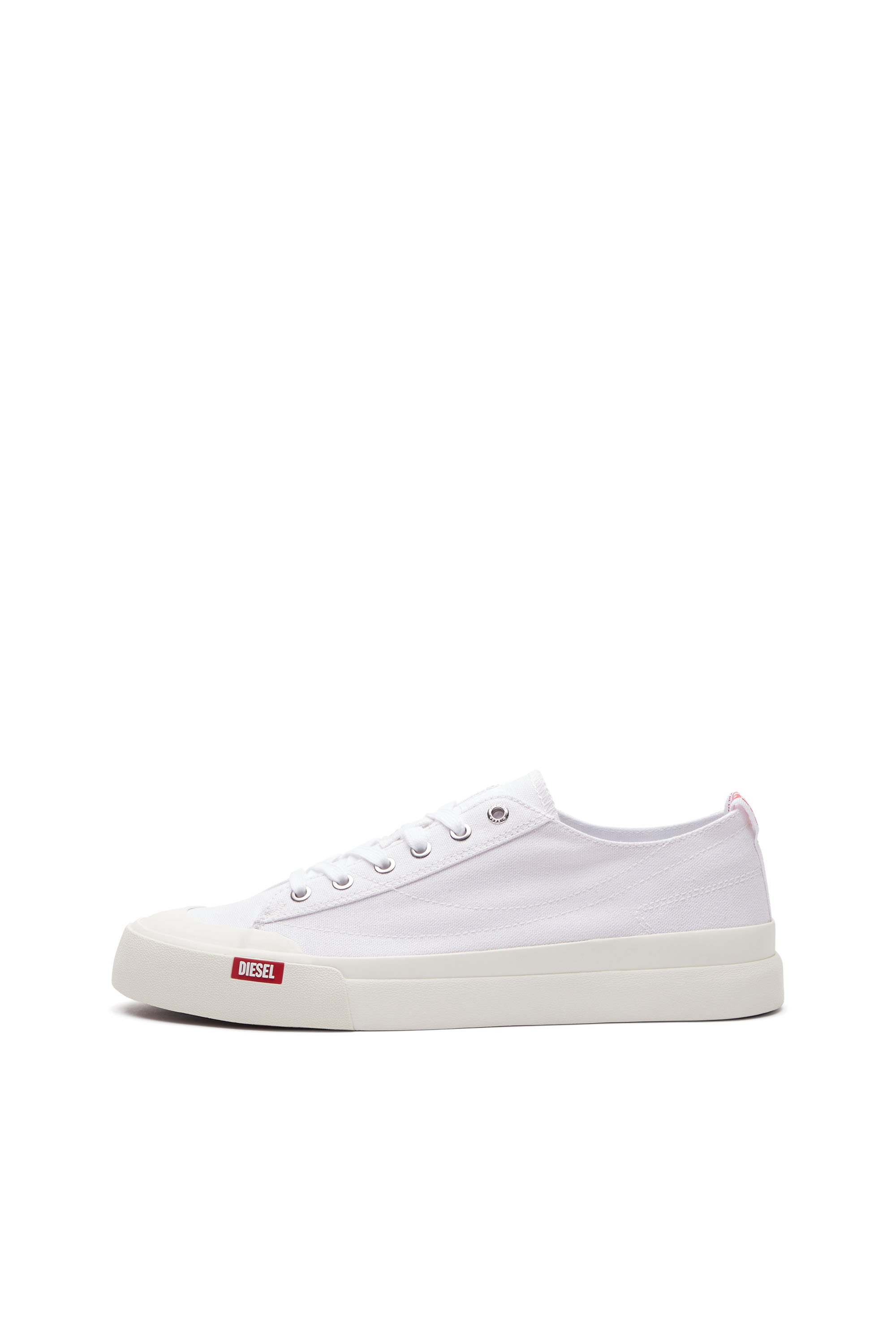 Diesel - S-ATHOS LOW, S-Athos Low-Sneakers en toile Homme in Blanc - 7