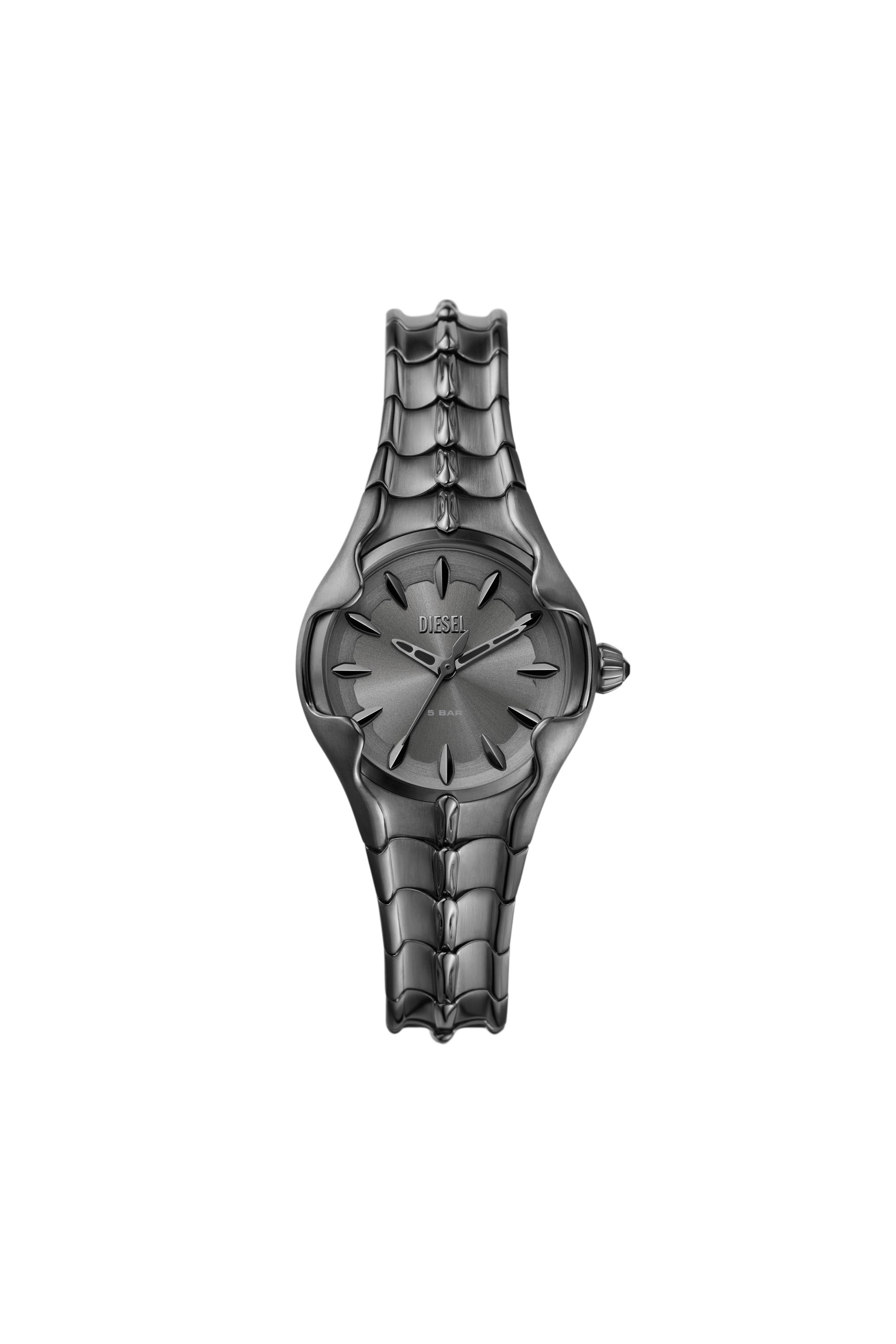 Diesel - DZ5603, Female Vert three-hand gunmetal stainless steel watch in Grey - Image 1