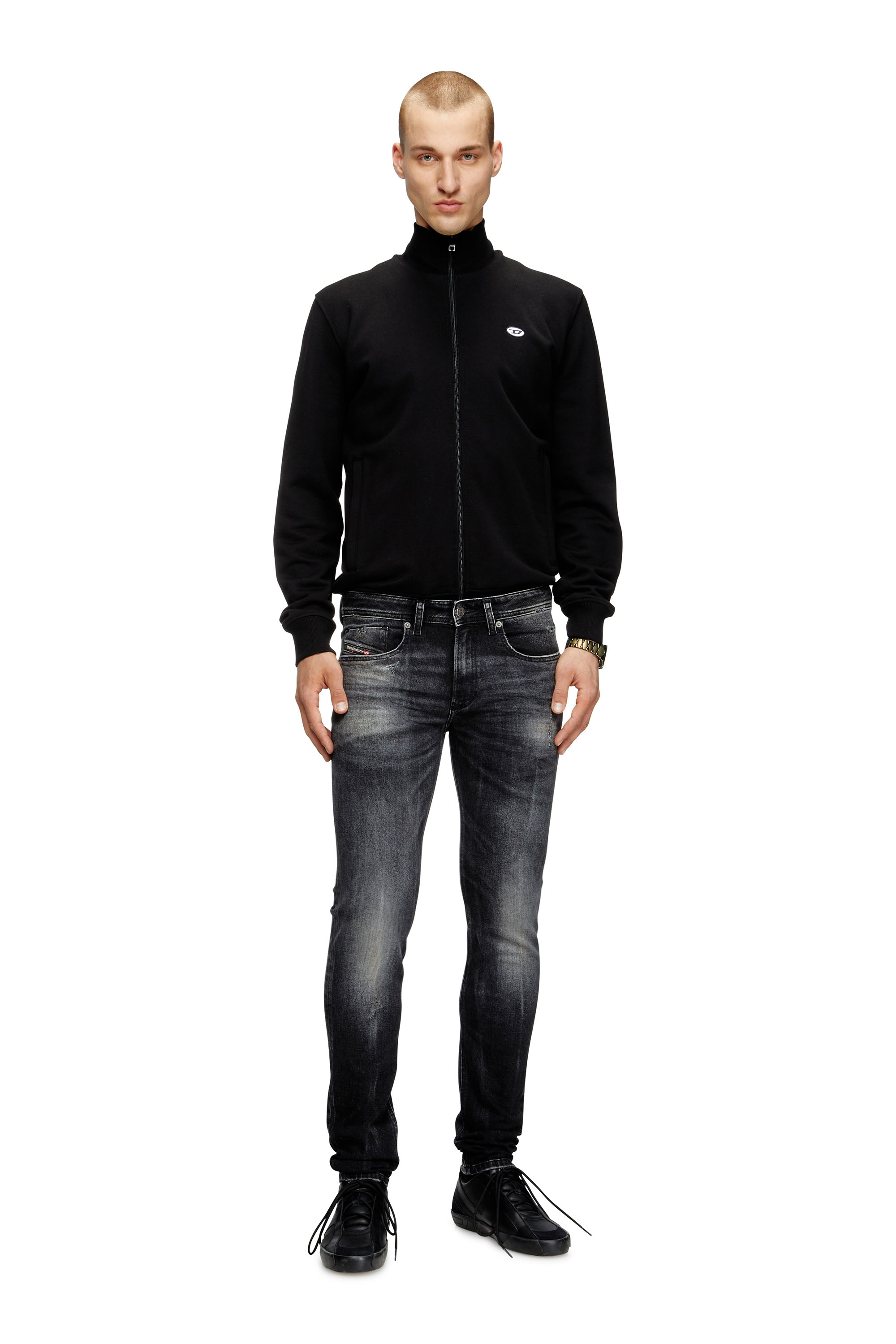 Diesel - Male's Skinny Jeans 1979 Sleenker 0DBDP, Black/Dark Grey - 2