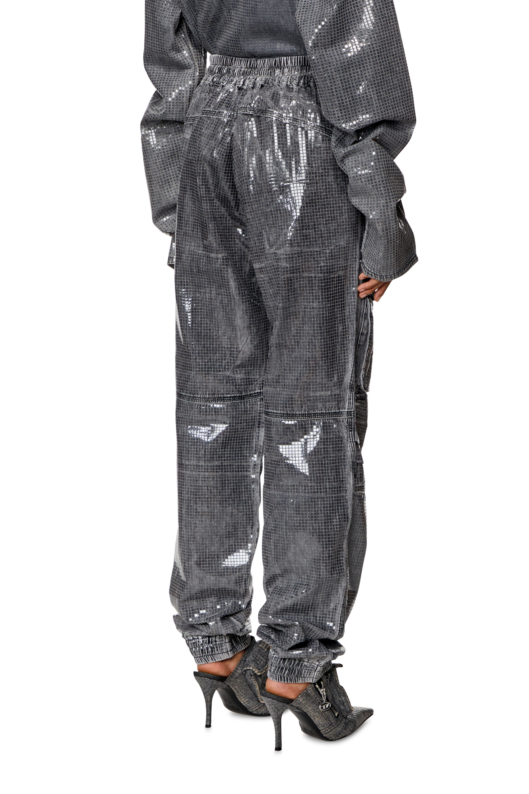 Diesel - Female Straight Jeans D-Mirt 0PGAC, Black/Dark Grey - Image 4