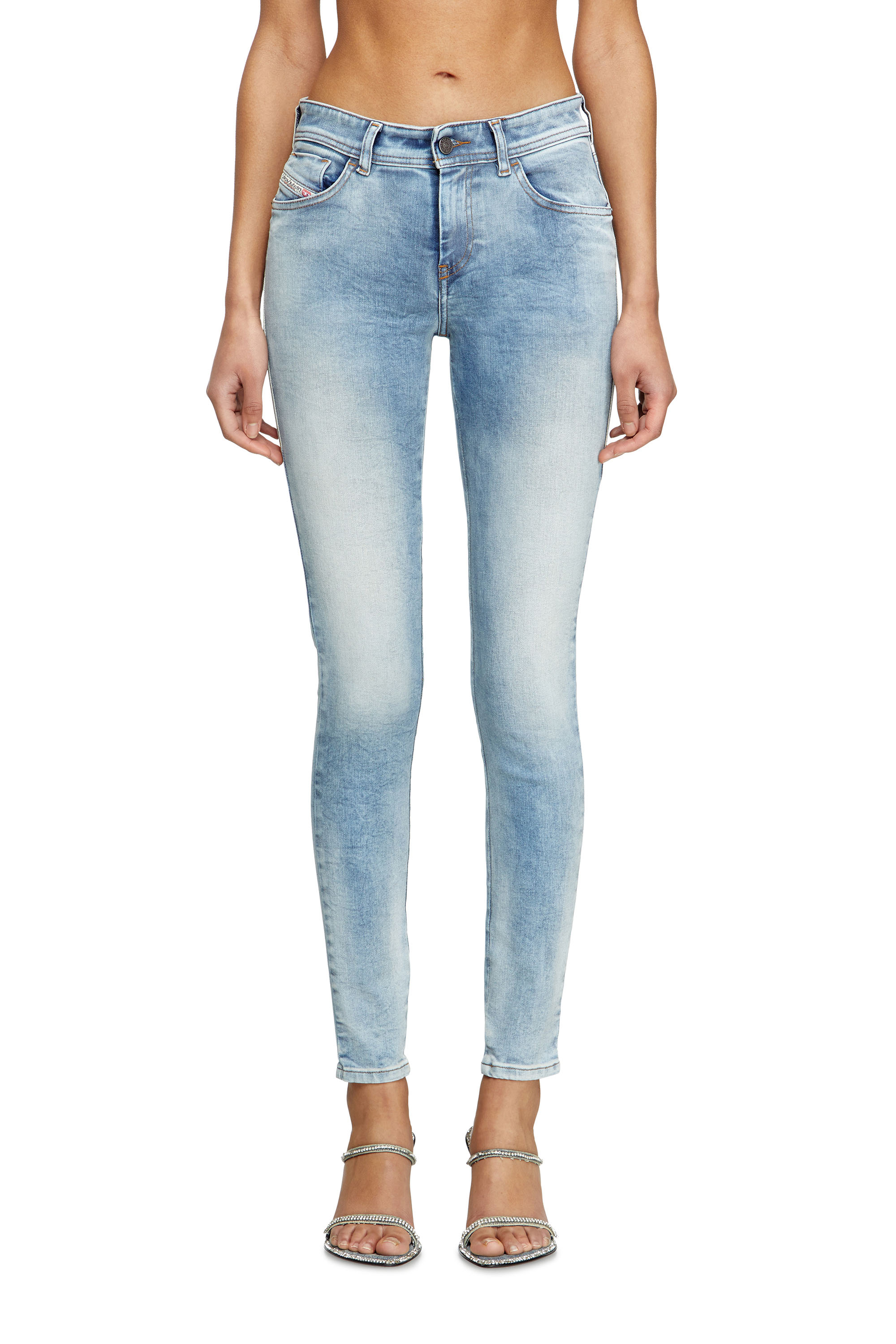 Diesel - Female's Skinny Jeans 2017 Slandy 09K72, Light Blue - 1